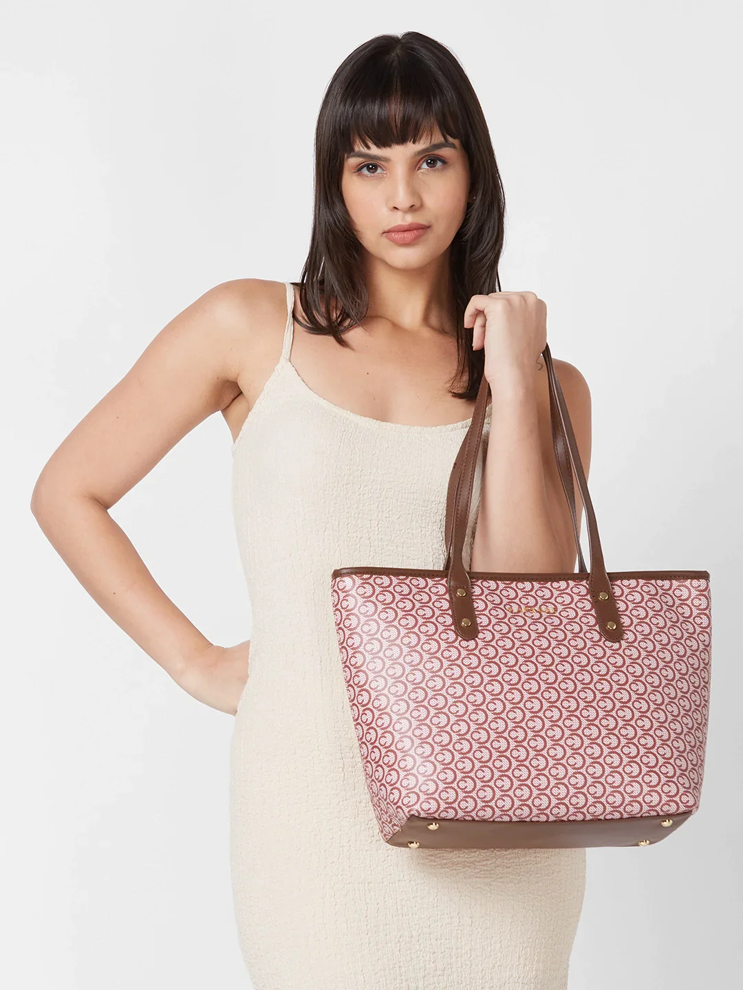 Caprese Callie Large Brown Tote Bag - Image 3