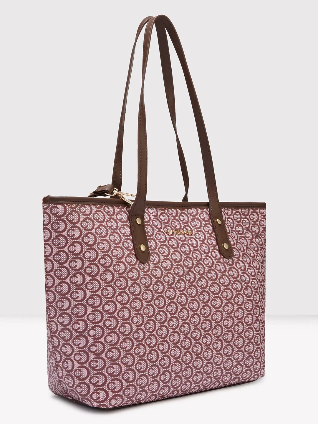 Caprese Callie Large Brown Tote Bag - Image 5