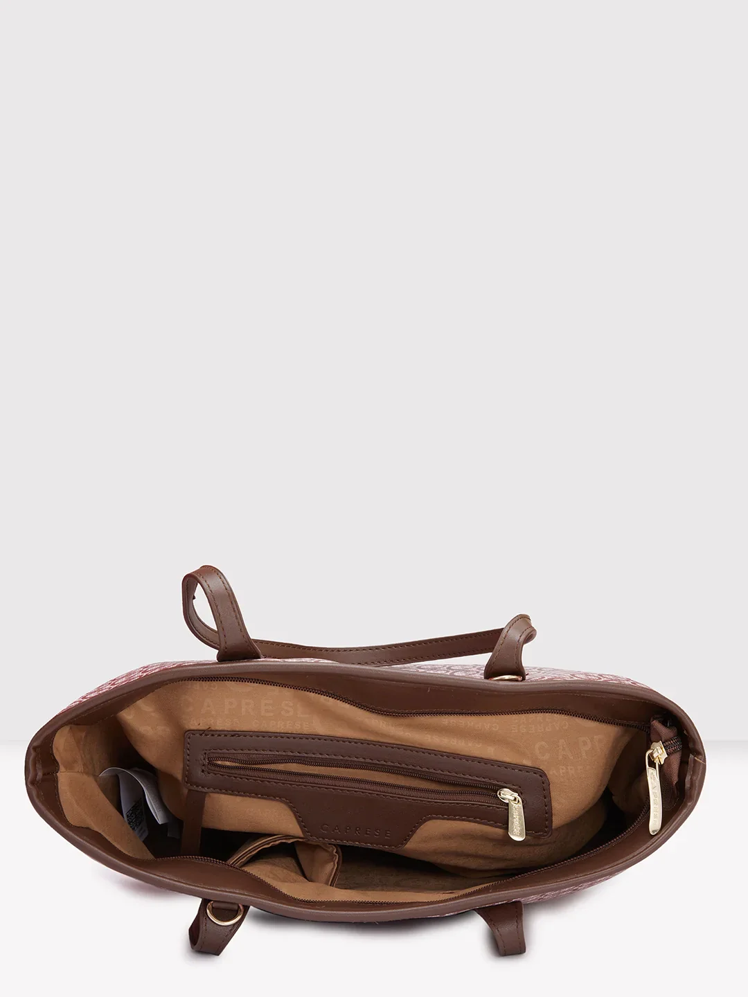 Caprese Callie Large Brown Tote Bag - Image 7