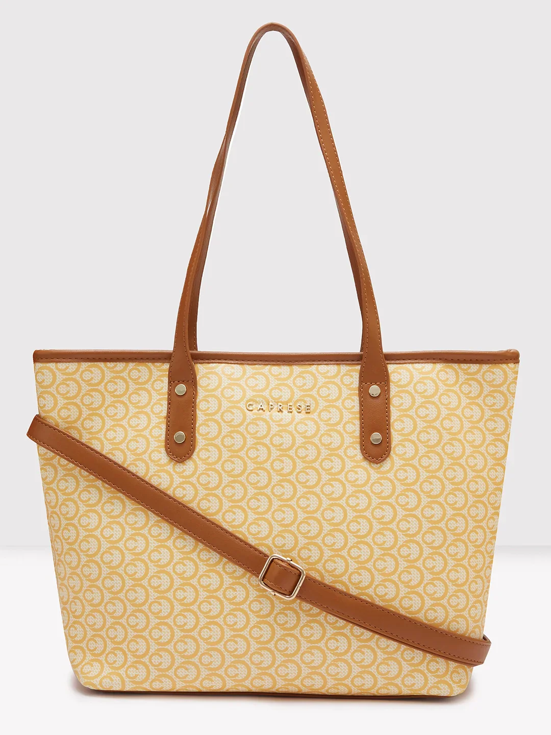 Caprese Callie Large Tan Tote Bag - Image 10