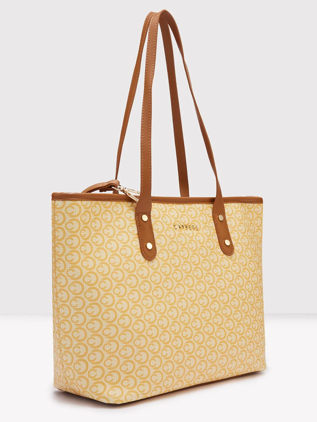 Caprese Callie Large Tan Tote Bag - Image 5