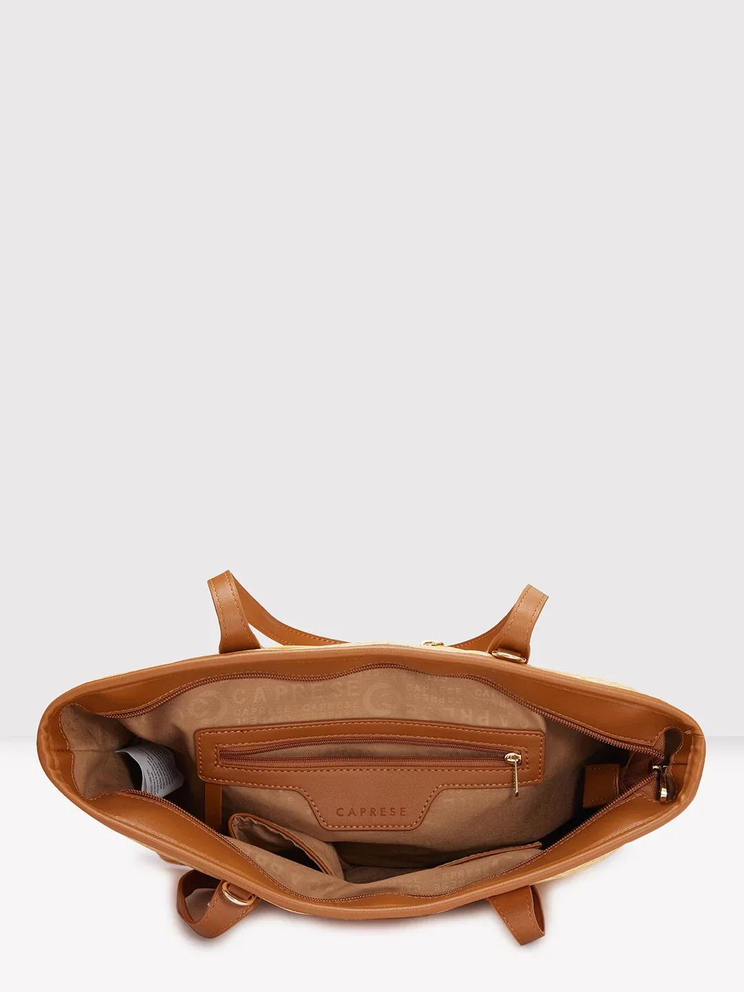 Caprese Callie Large Tan Tote Bag - Image 7