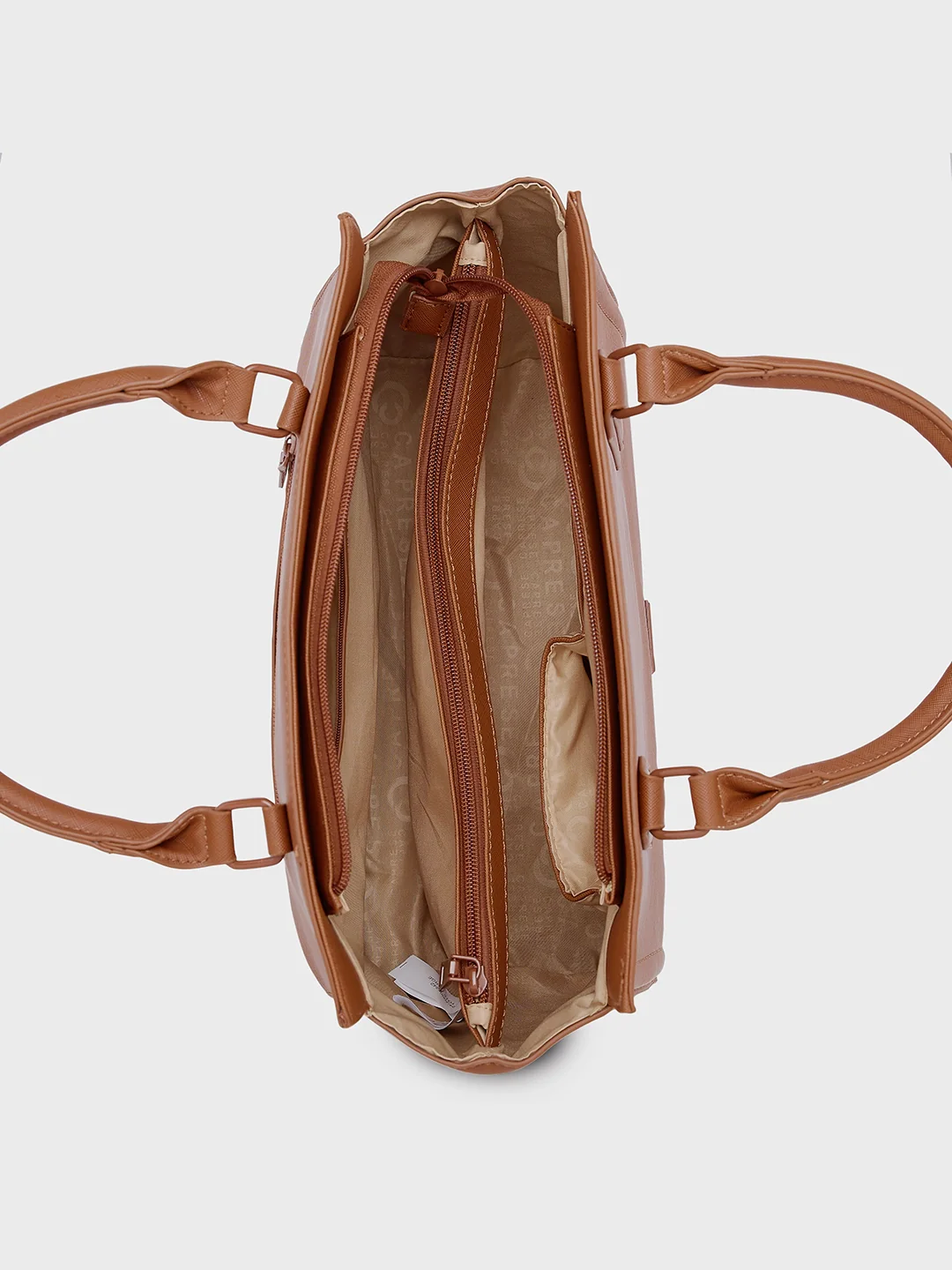 Caprese Candy Large Tan Tote Bag - Image 6