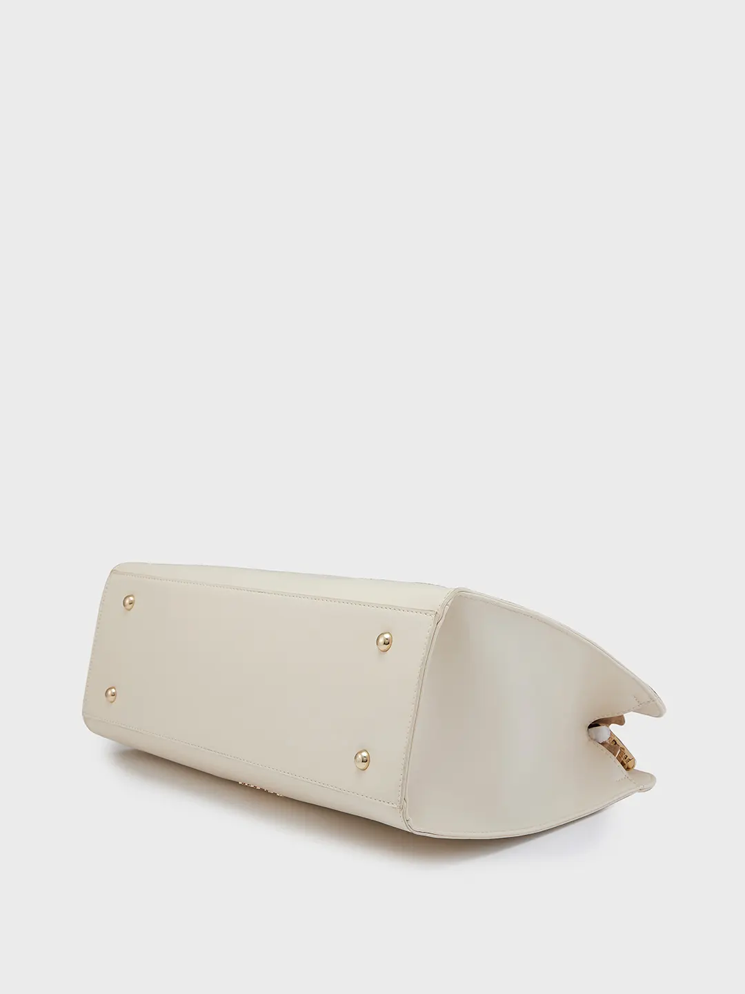 Caprese Capri Large Beige Satchel Bag - Image 5
