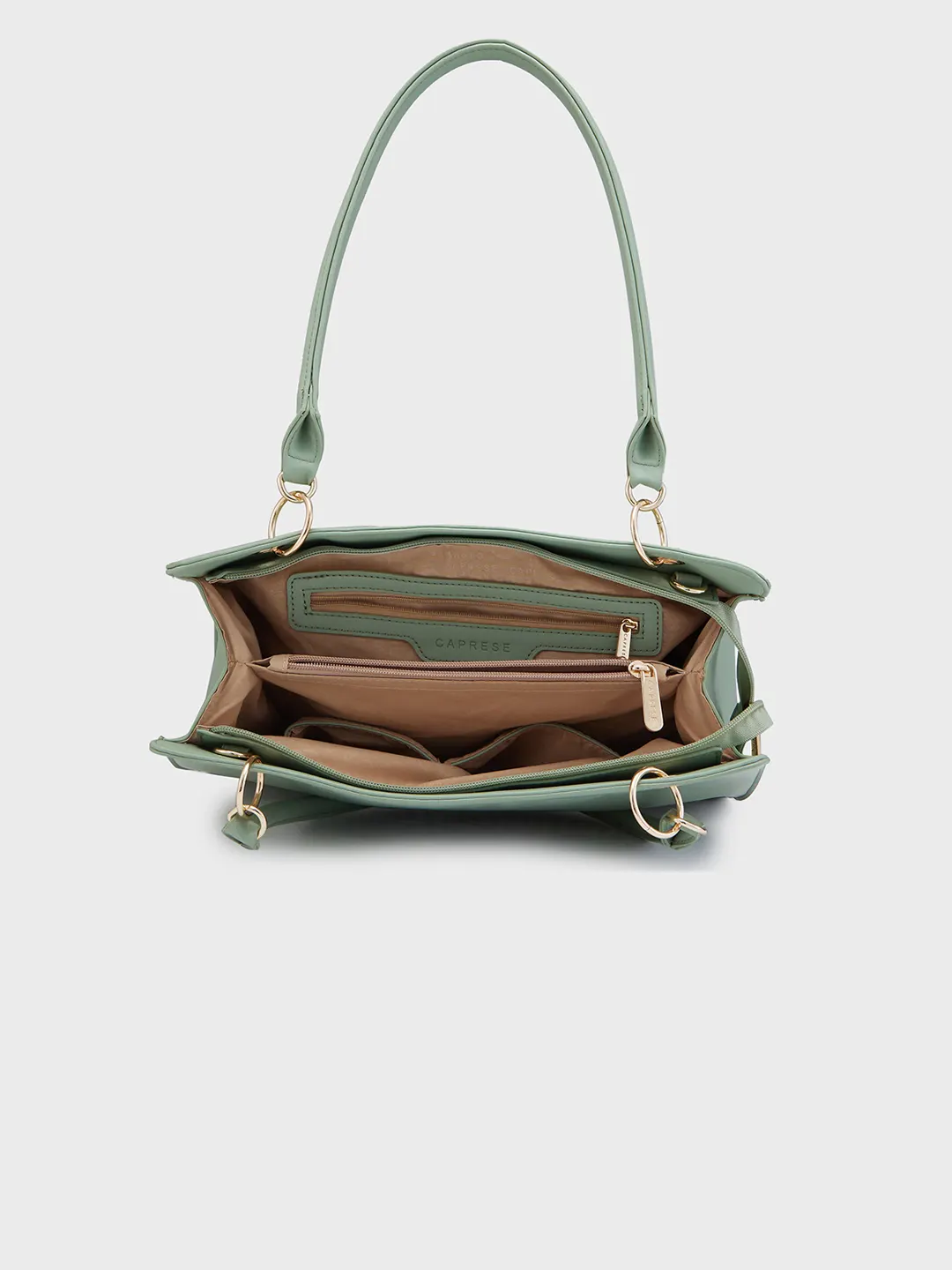 Caprese Capri Large Mint Satchel Bag - Image 10