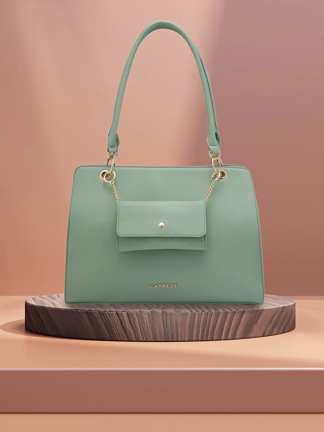 Caprese Capri Large Mint Satchel Bag - Image 2