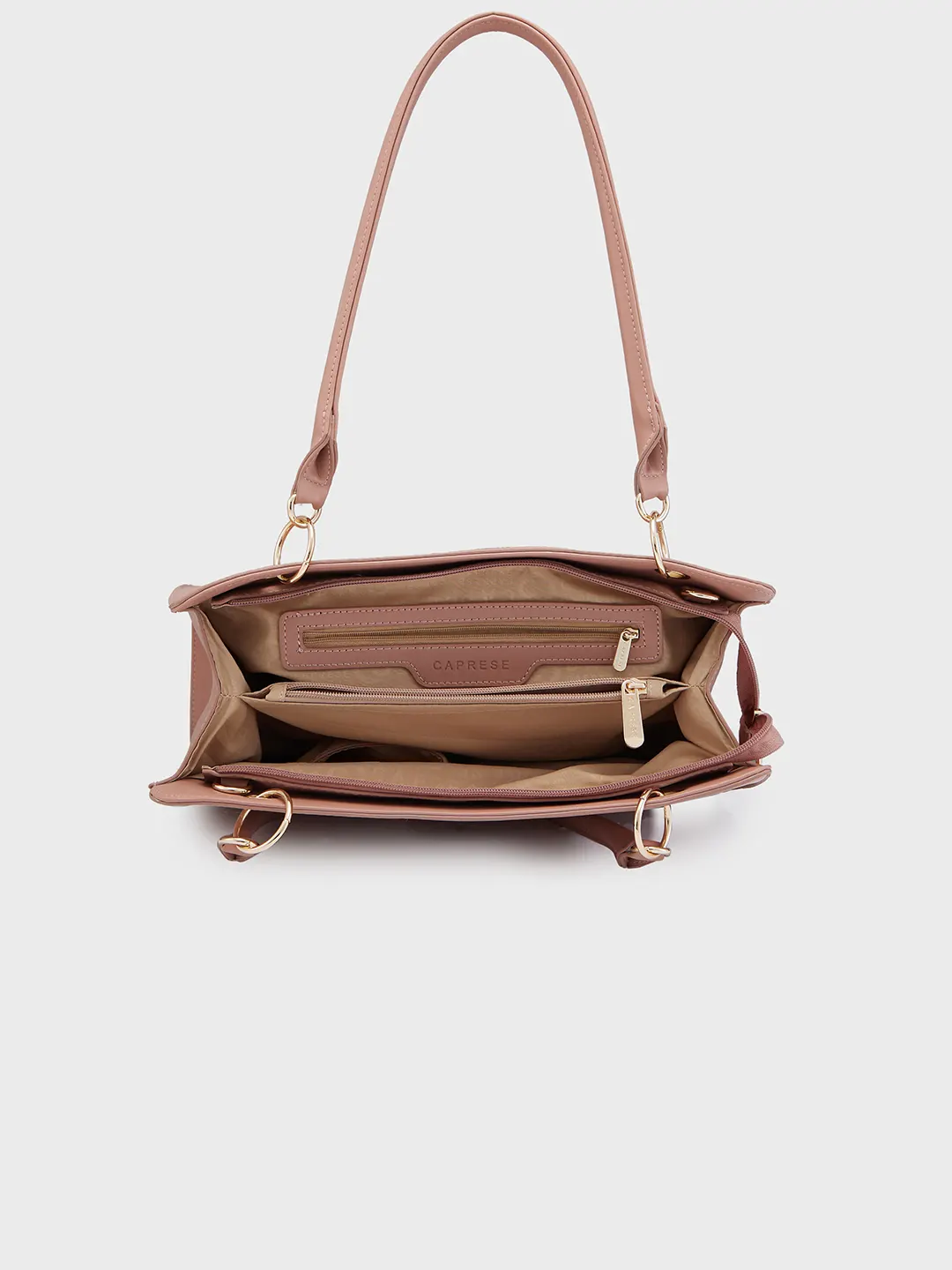 Caprese Capri Large Pink Satchel Bag - Image 10