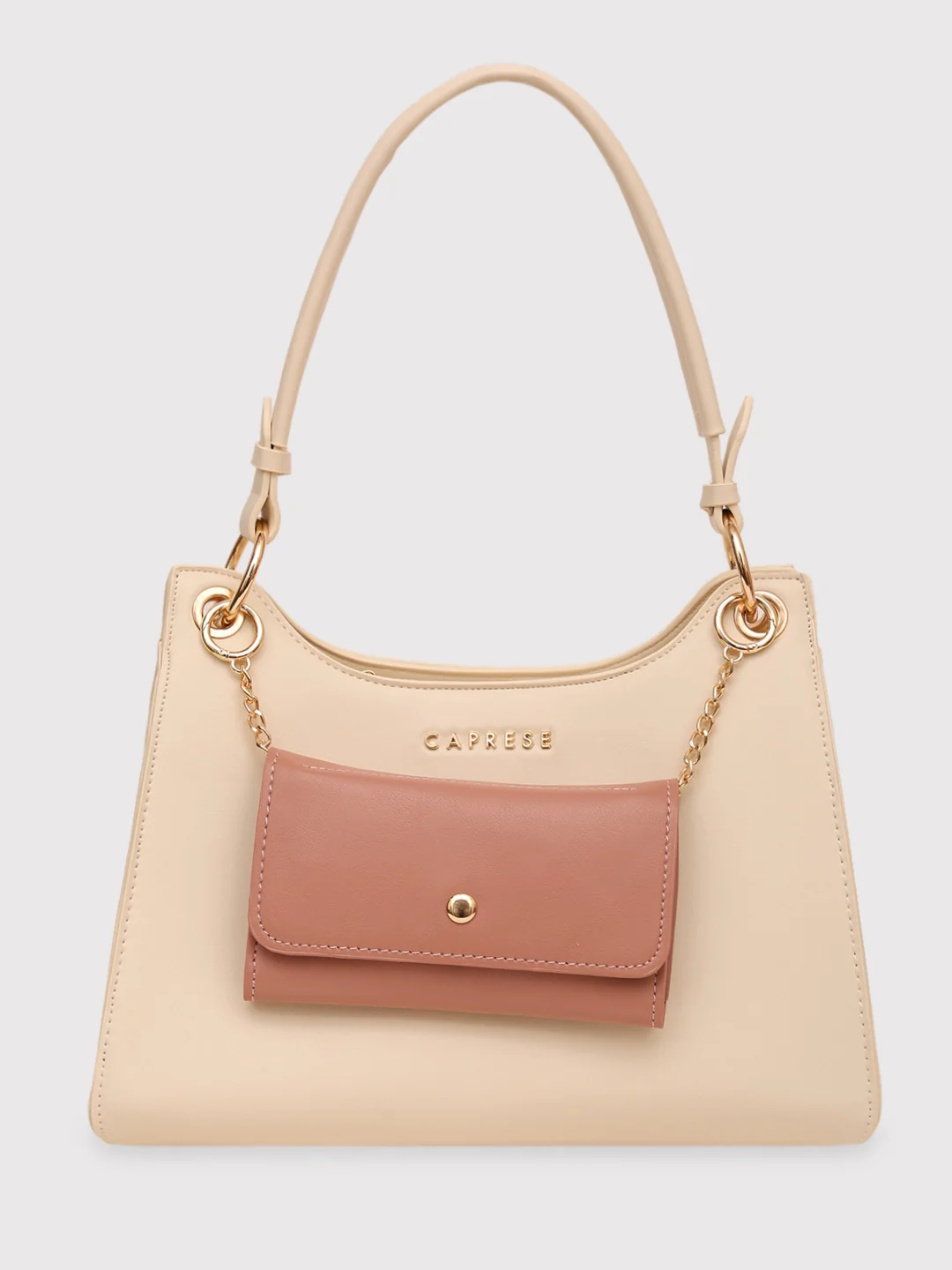Caprese Capri Small Beige Satchel Bag