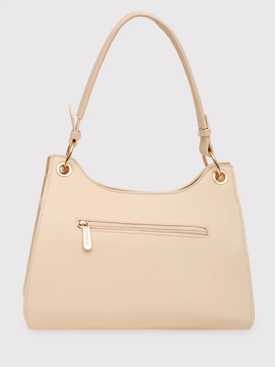 Caprese Capri Small Beige Satchel Bag - Image 5