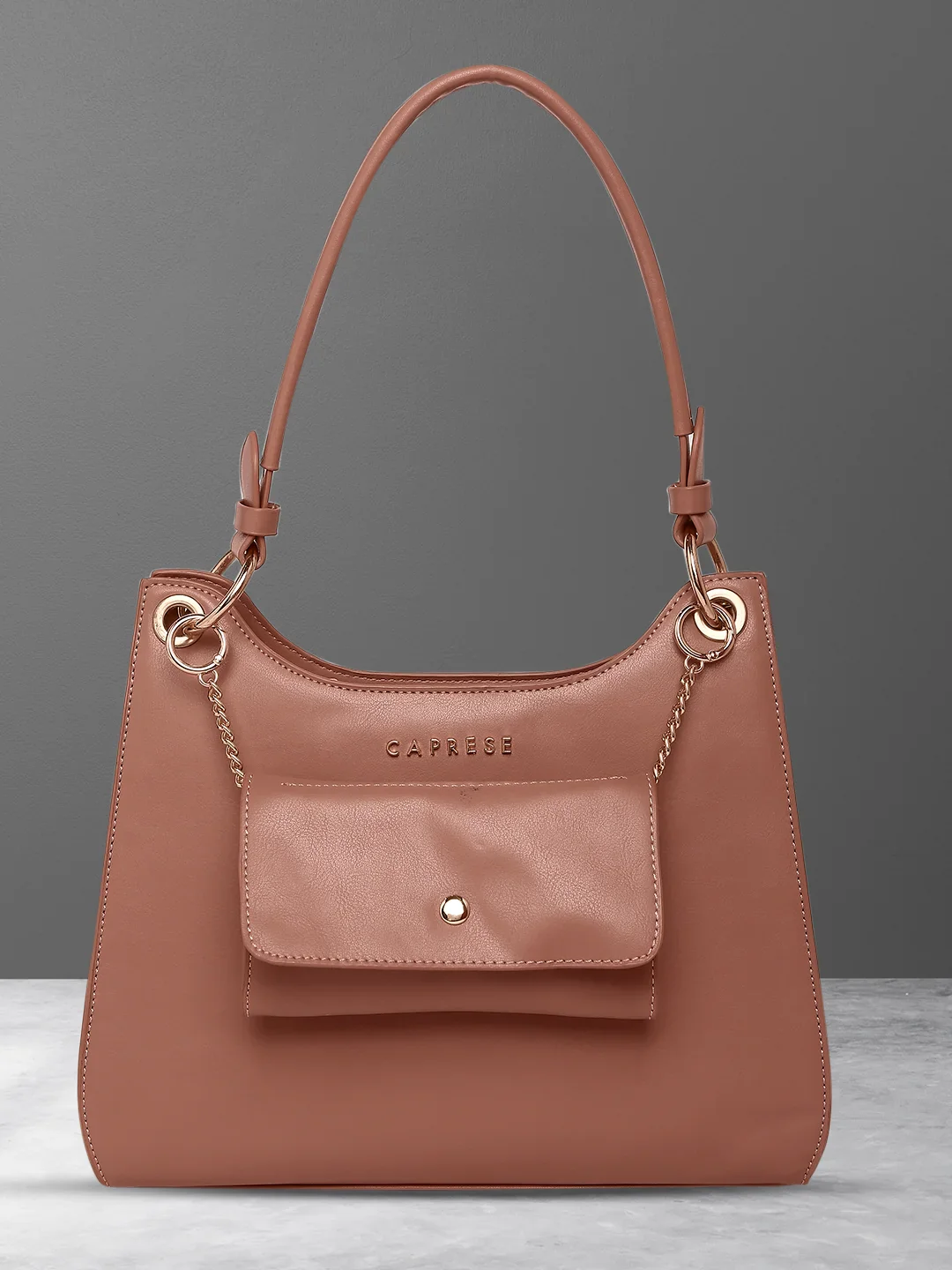 Caprese Capri Small Dusky Pink Satchel Bag - Image 2