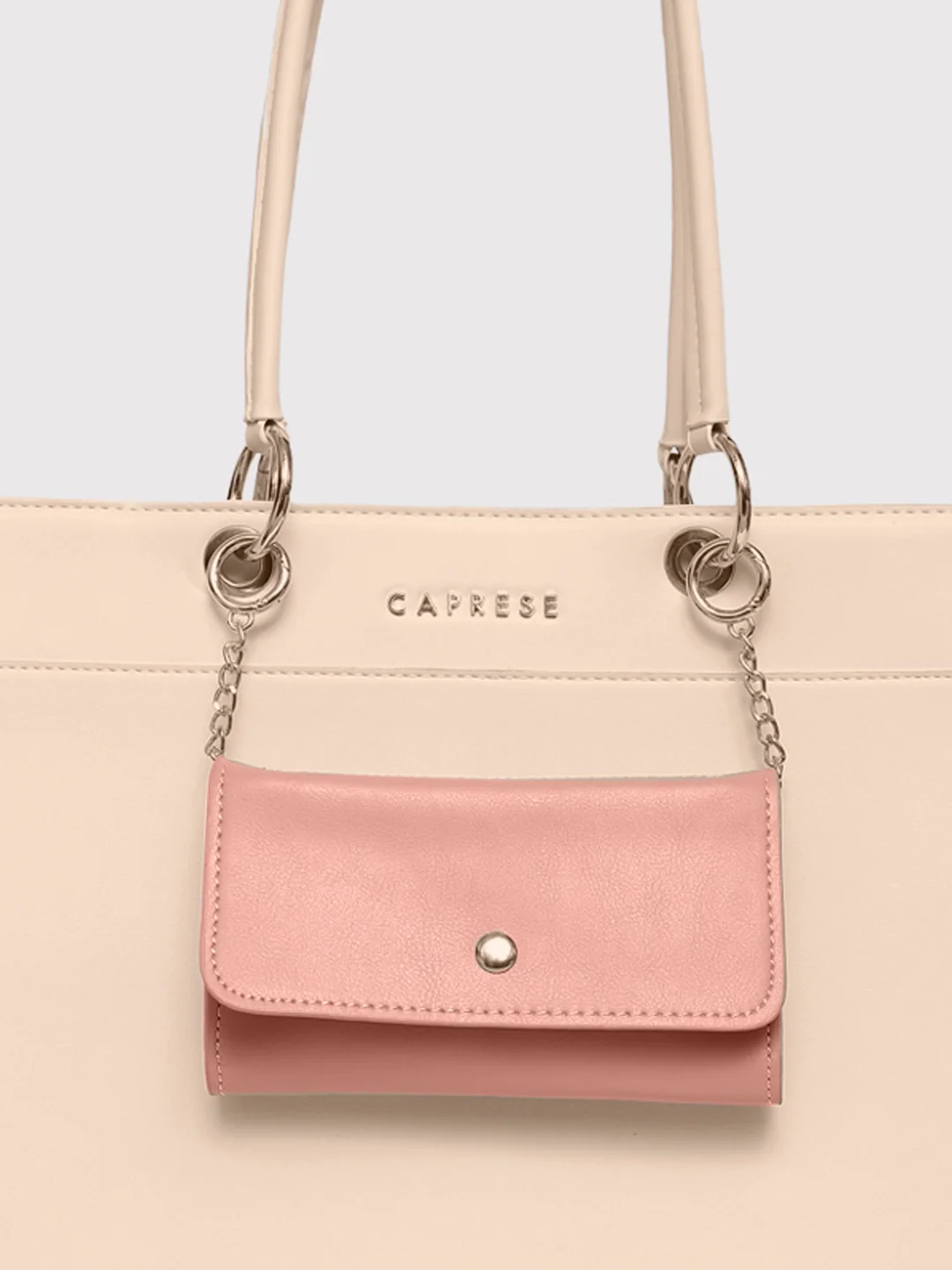Caprese Capri Large Beige Tote Bag - Image 2