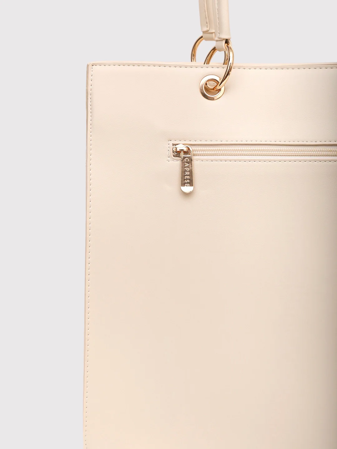 Caprese Capri Large Beige Tote Bag - Image 6