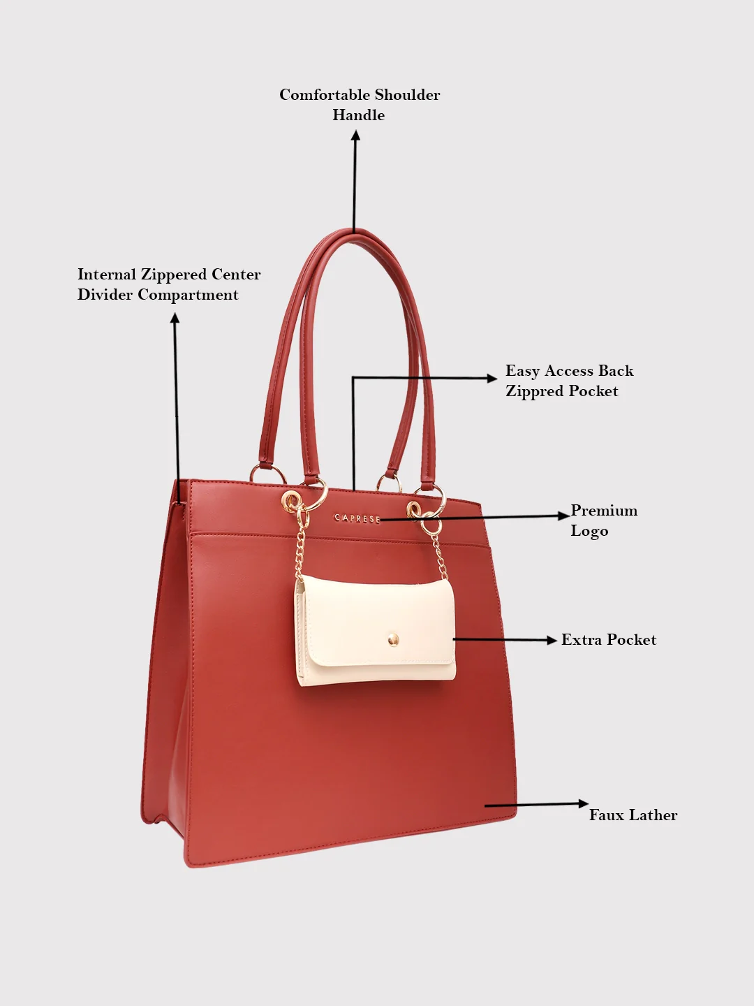 Caprese Capri Large Terra Tote Bag - Image 6