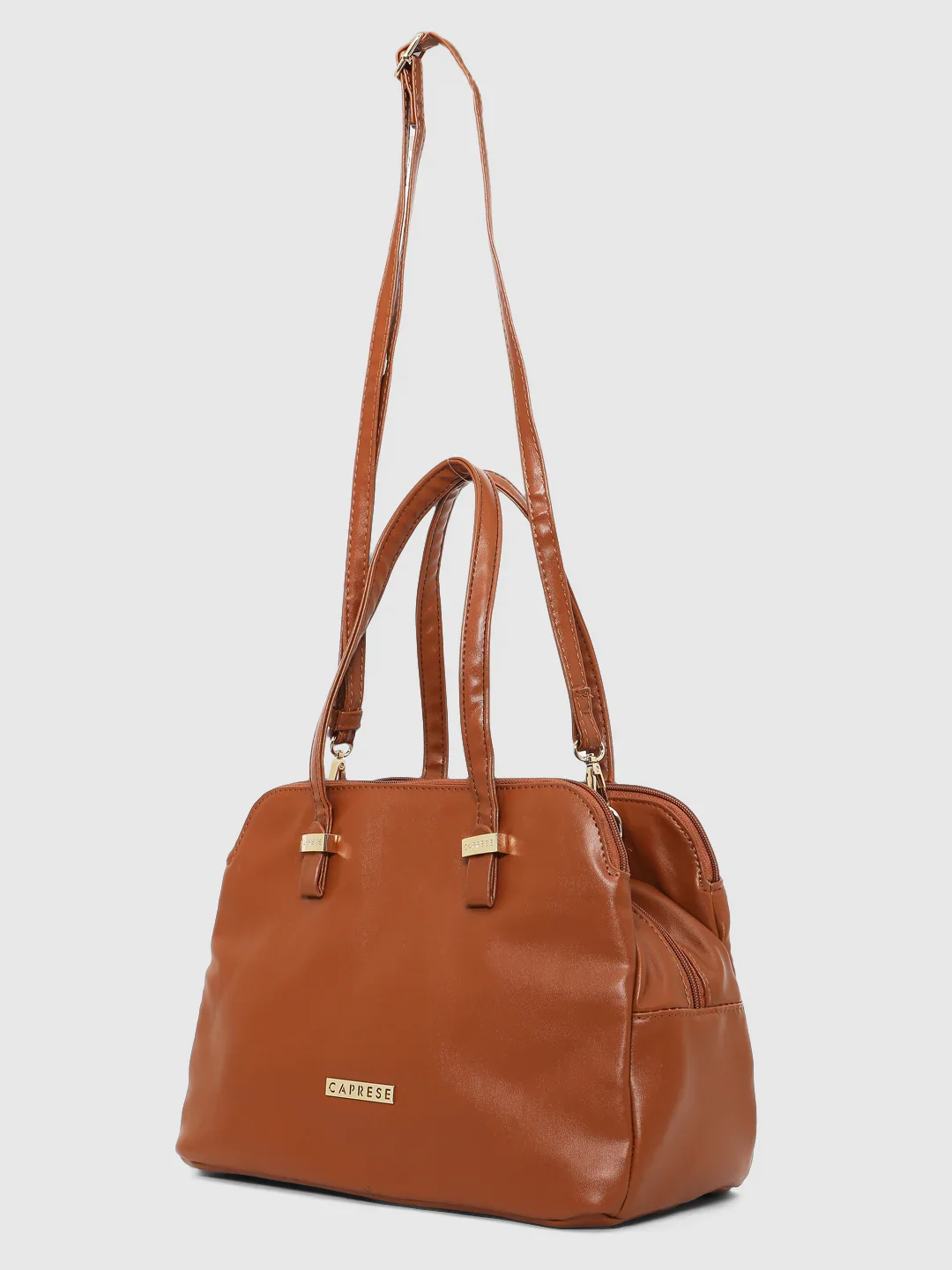 Caprese Carrie Medium Brown Satchel Bag - Image 6