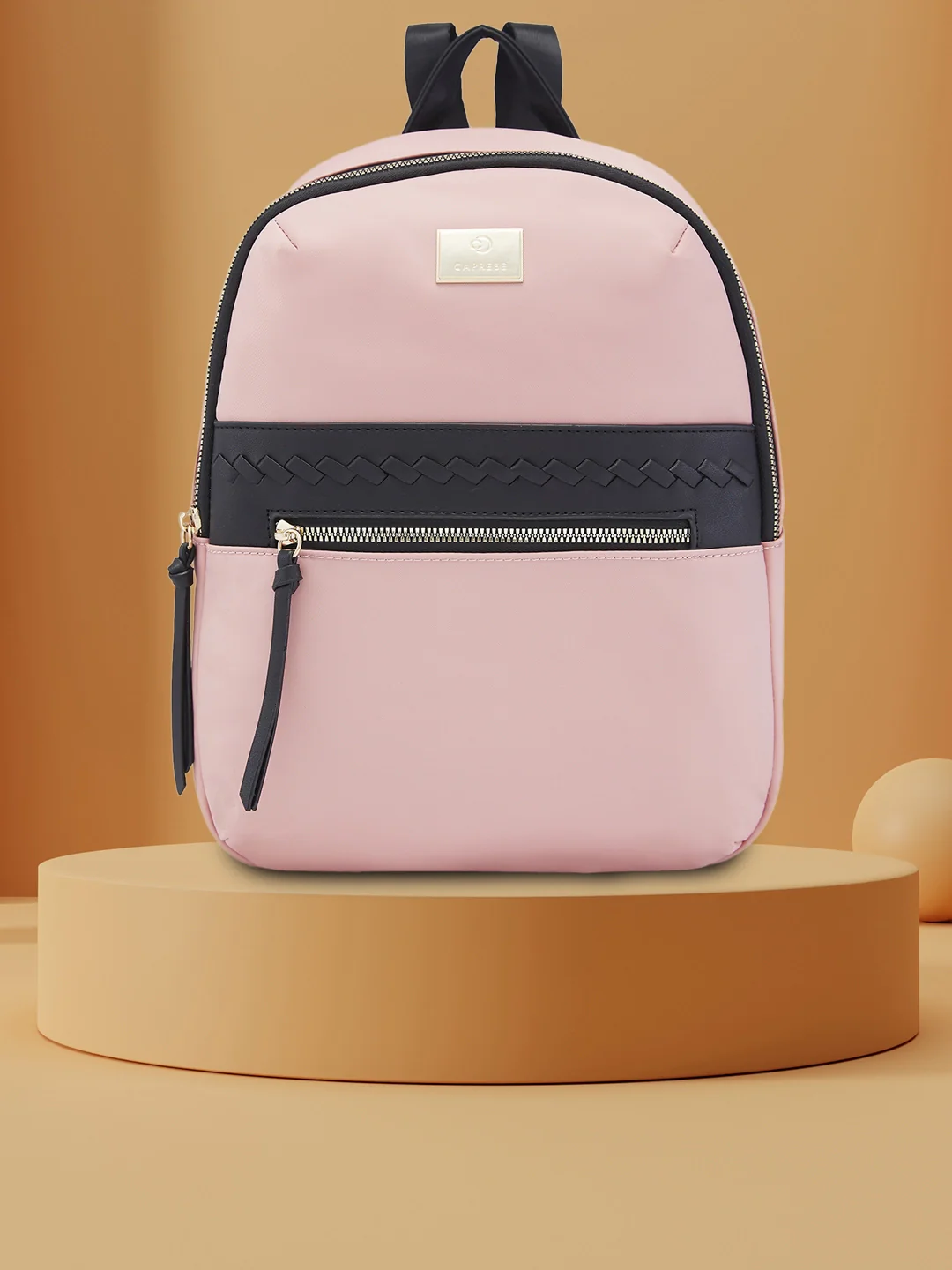 Caprese Carson Medium Pink Backpack - Image 13