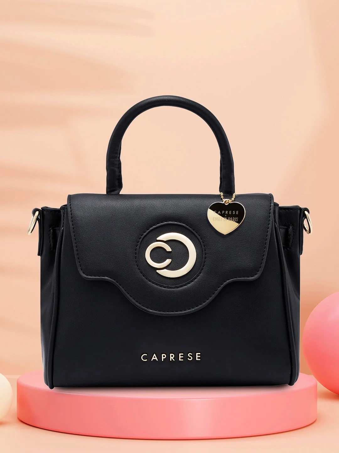 Caprese Casey Medium Black Sling Bag - Image 3
