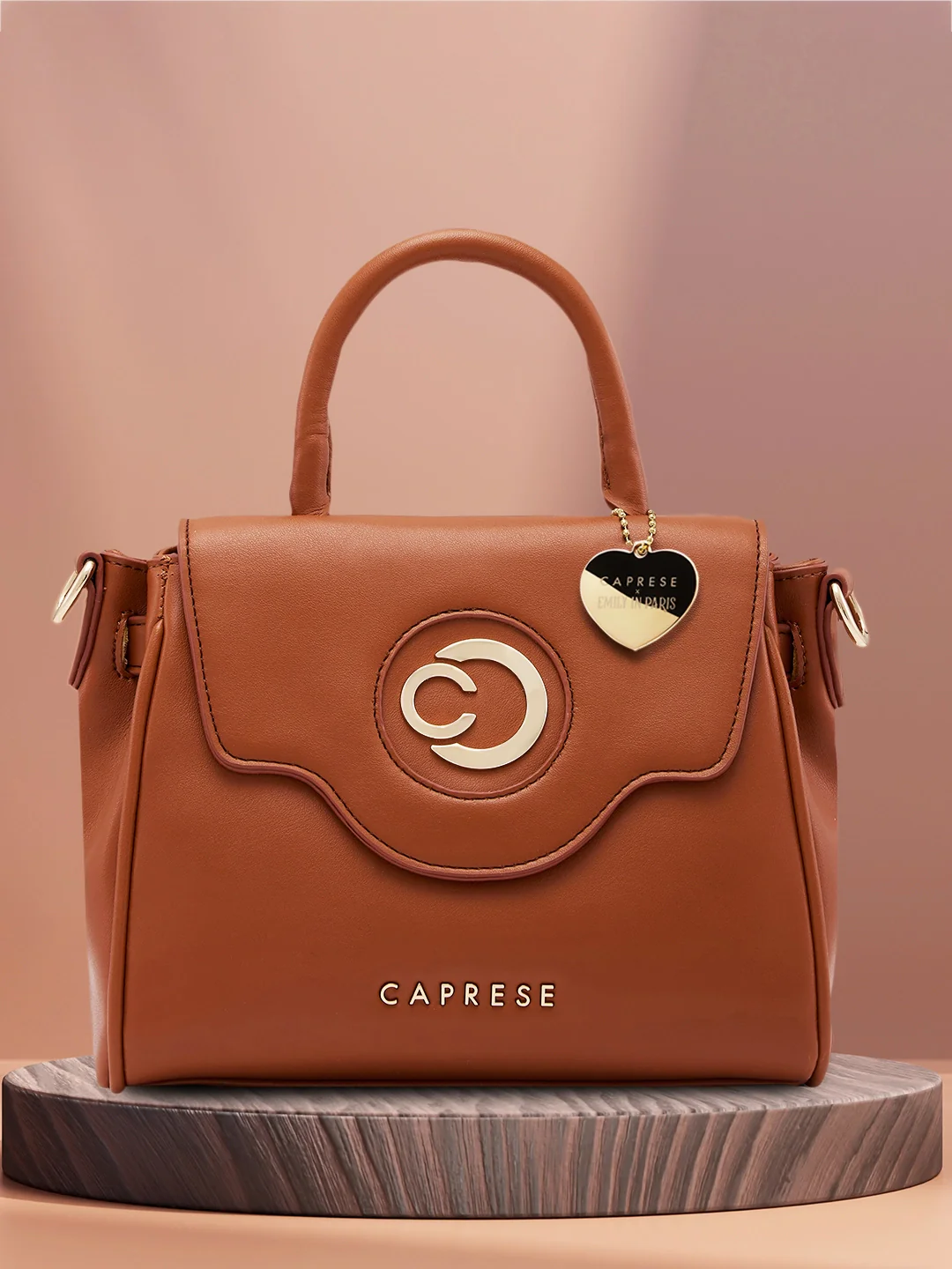 Caprese Casey Medium Tan Sling Bag - Image 3
