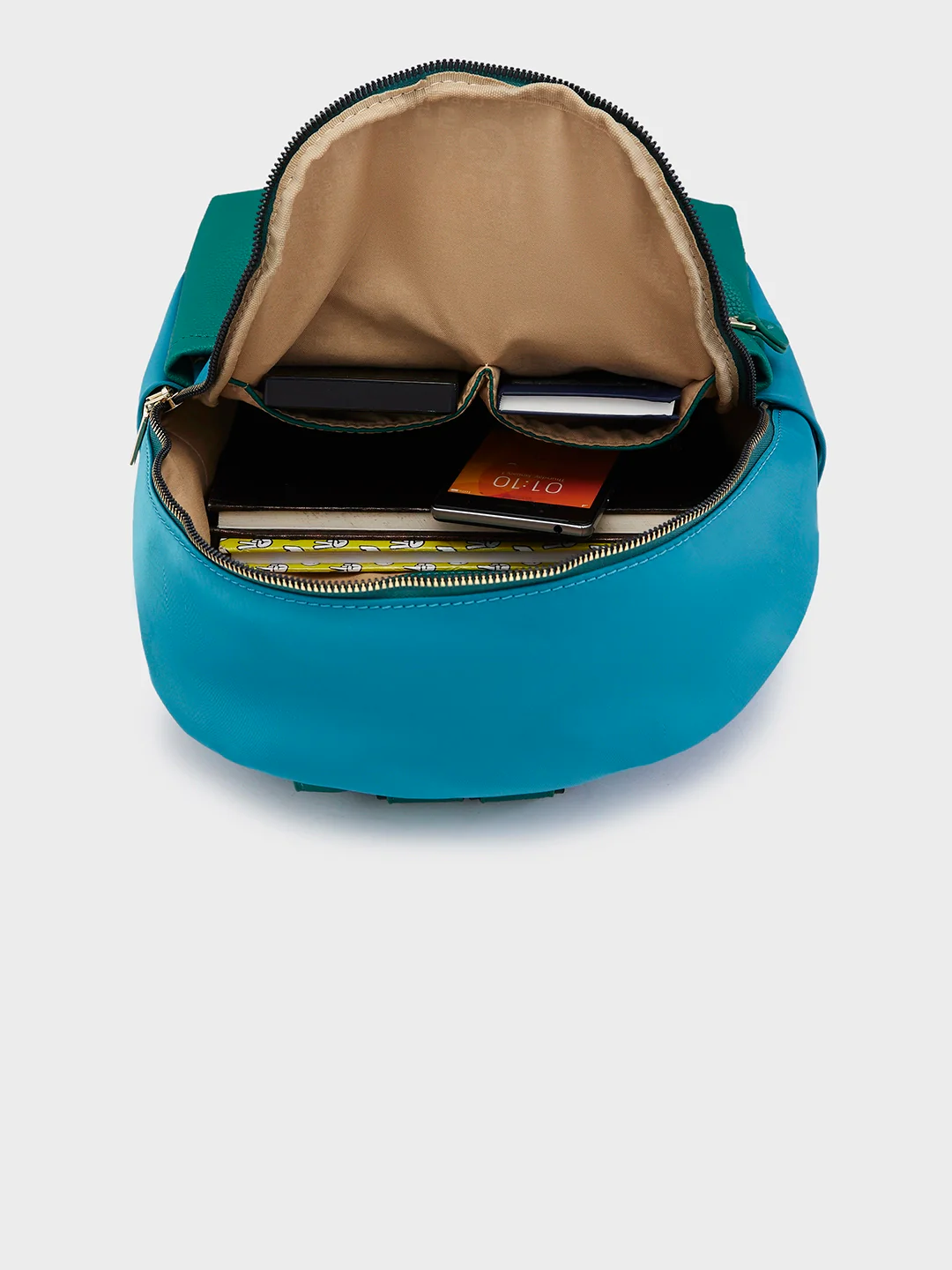 Caprese Casper Medium Blue Casual Backpack - Image 9
