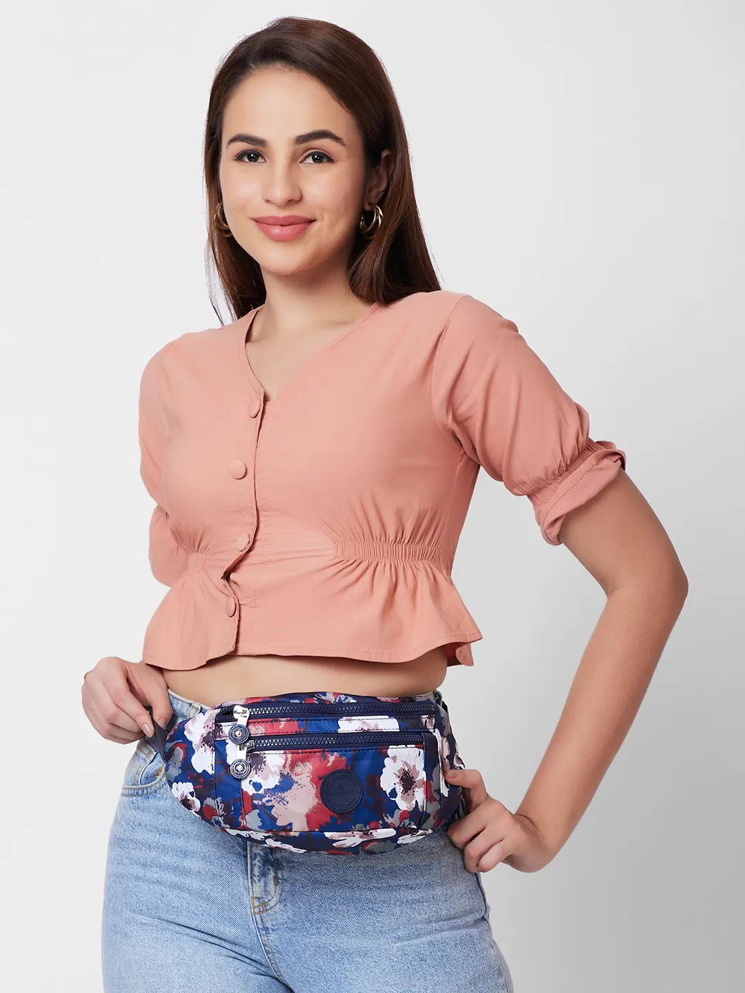 Caprese Celia Medium Navy Fanny Pack - Image 10