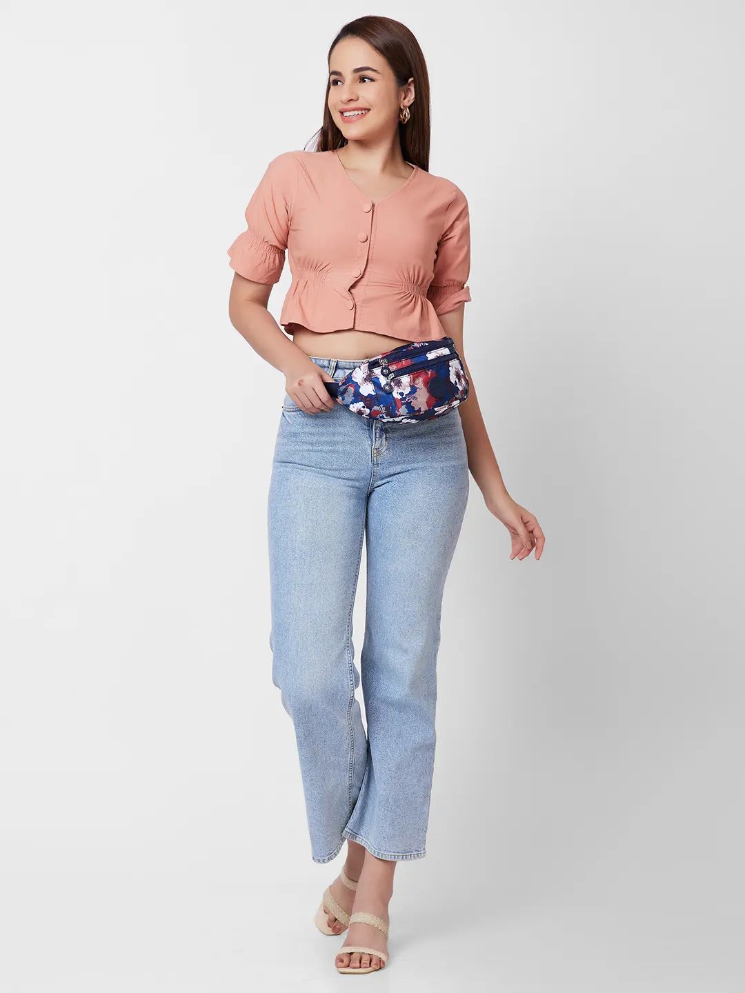 Caprese Celia Medium Navy Fanny Pack - Image 11