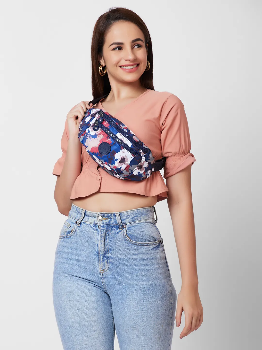 Caprese Celia Medium Navy Fanny Pack - Image 9
