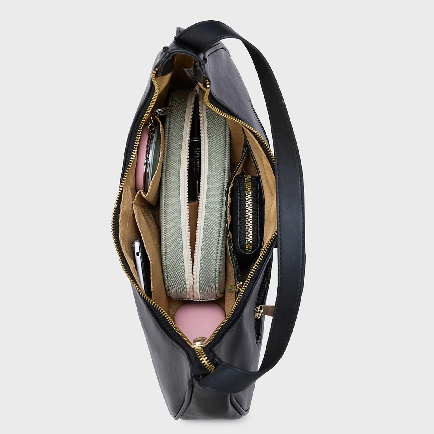 Caprese Celia Large  Black Crossbody Bag - Image 8