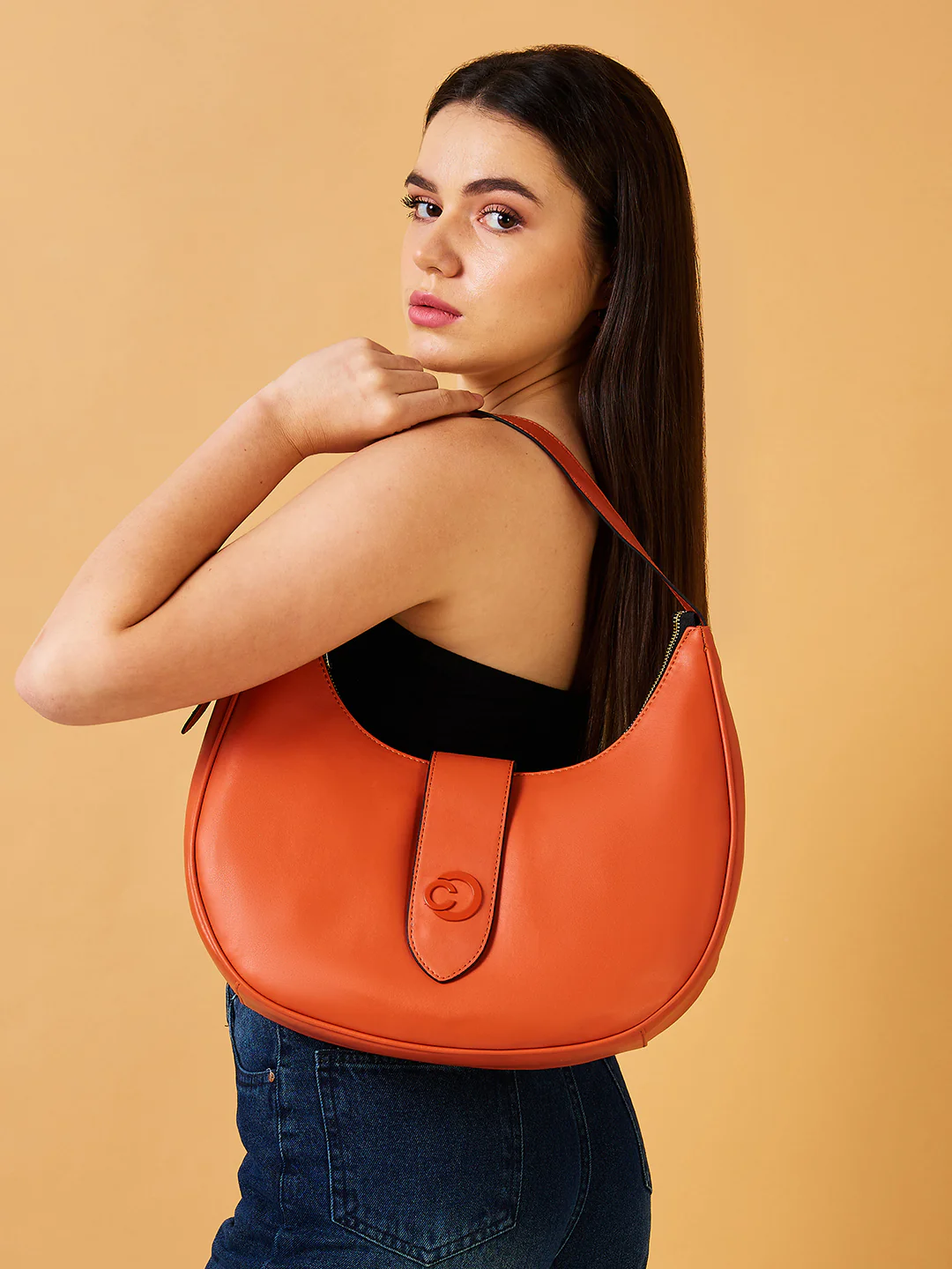 Caprese Celia Large  Rust Hobo Bag - Image 11