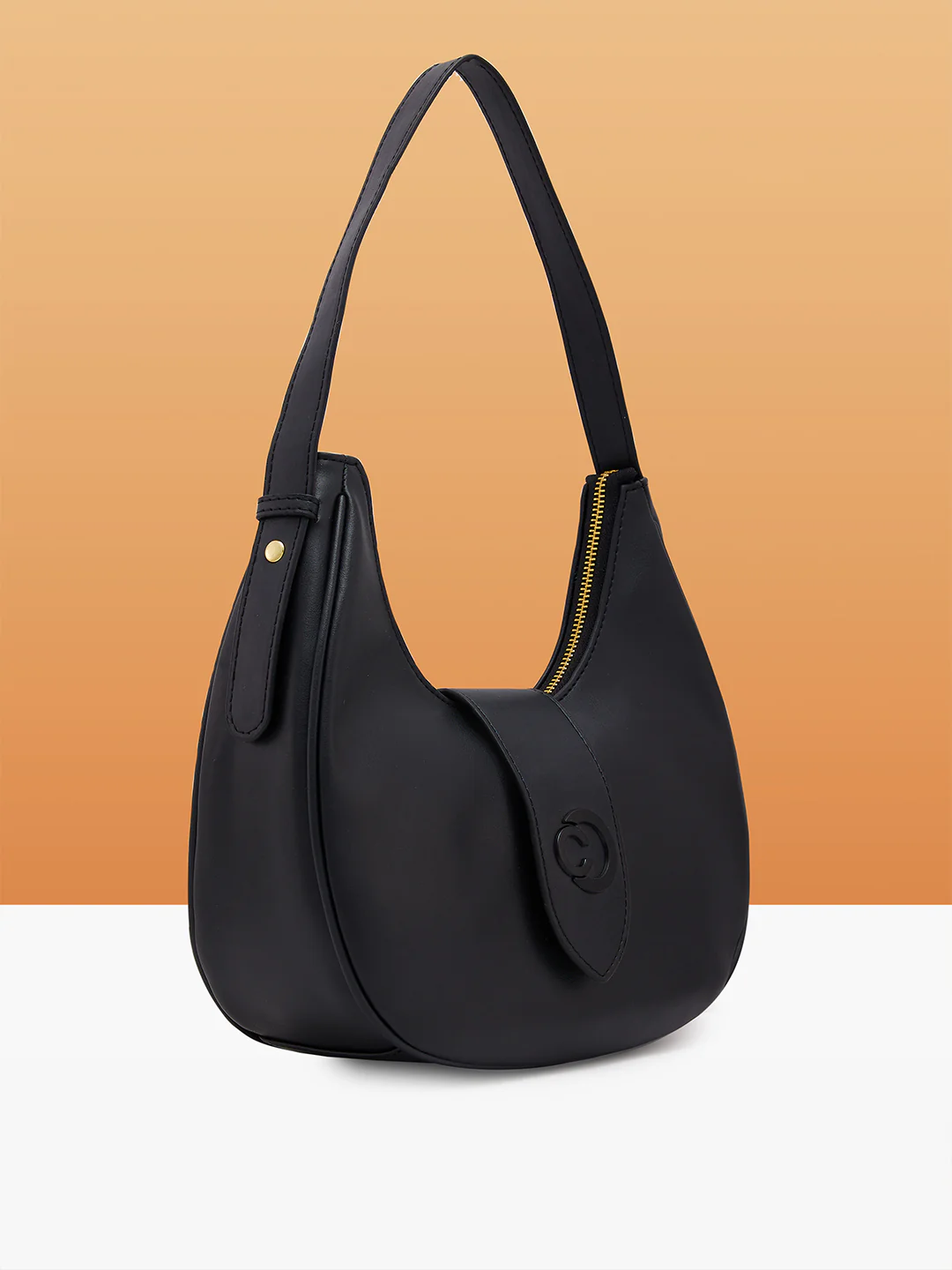 Caprese Celia Small Black Hobo Bag - Image 4