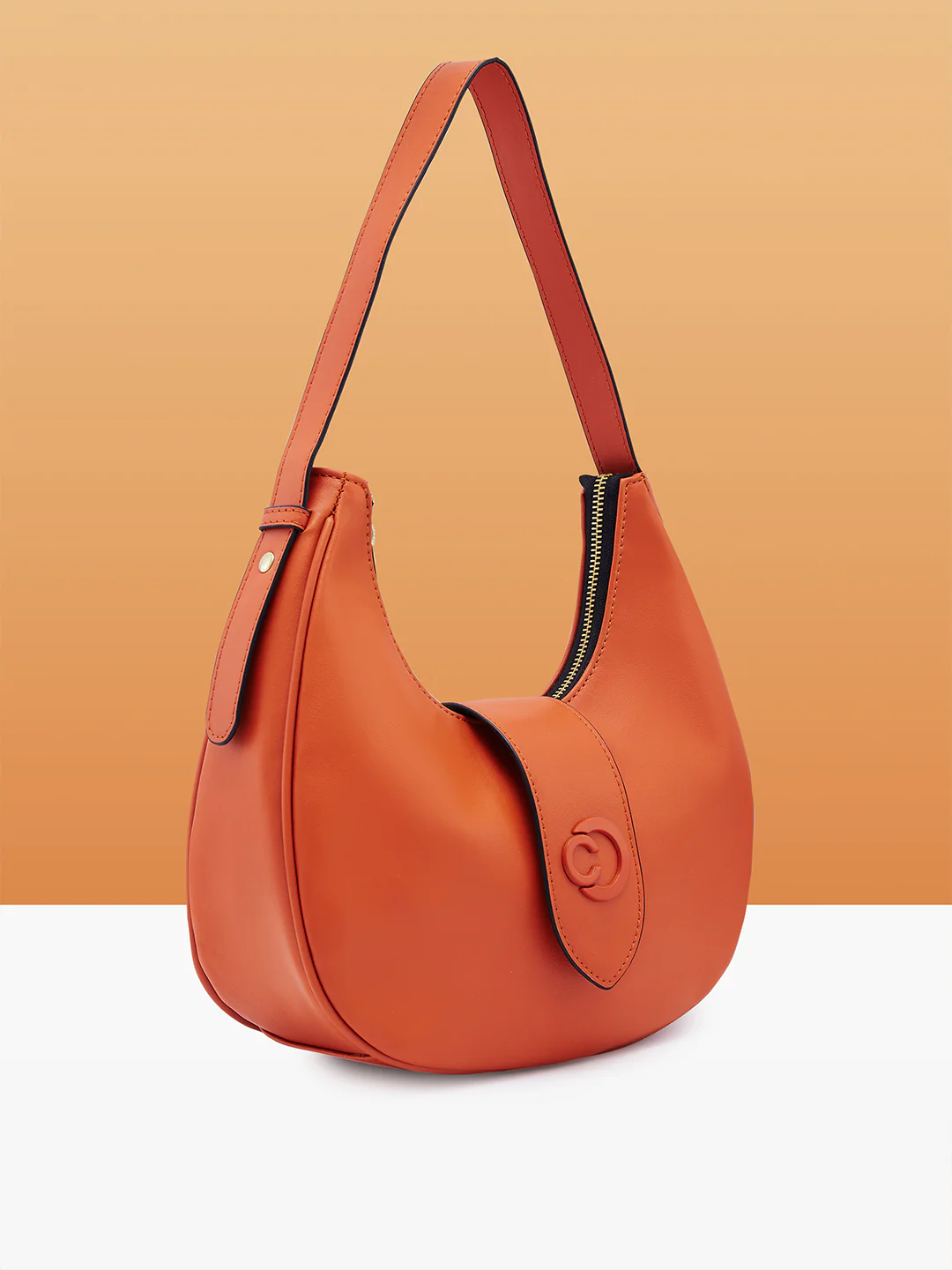 Caprese Celia Small Rust Hobo Bag - Image 4