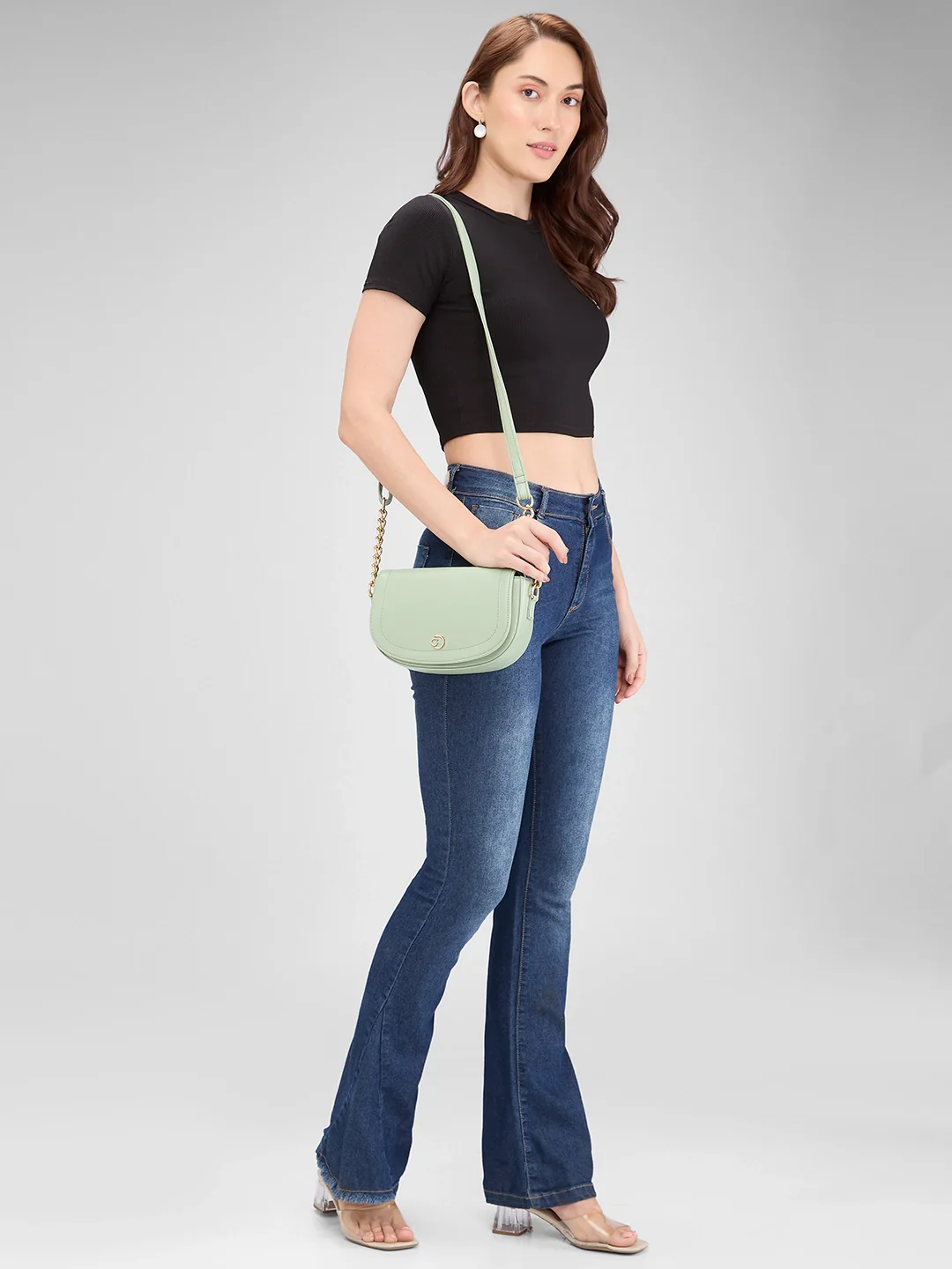 Caprese Charlot Medium Mint Sling Bag - Image 2