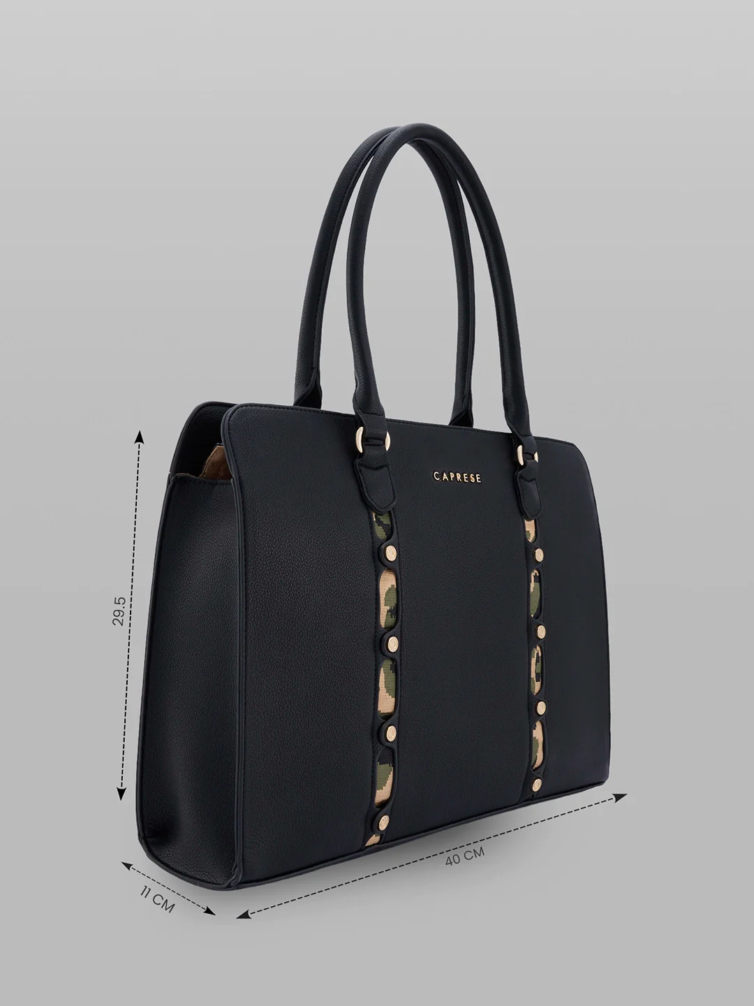 Caprese Chelsea Large Black Laptop Bag Bag - Image 5