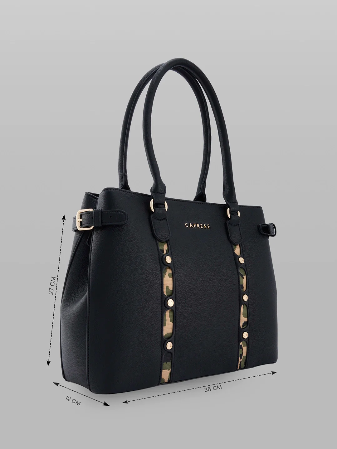 Caprese Chelsea Large Black Satchel Bag - Image 7
