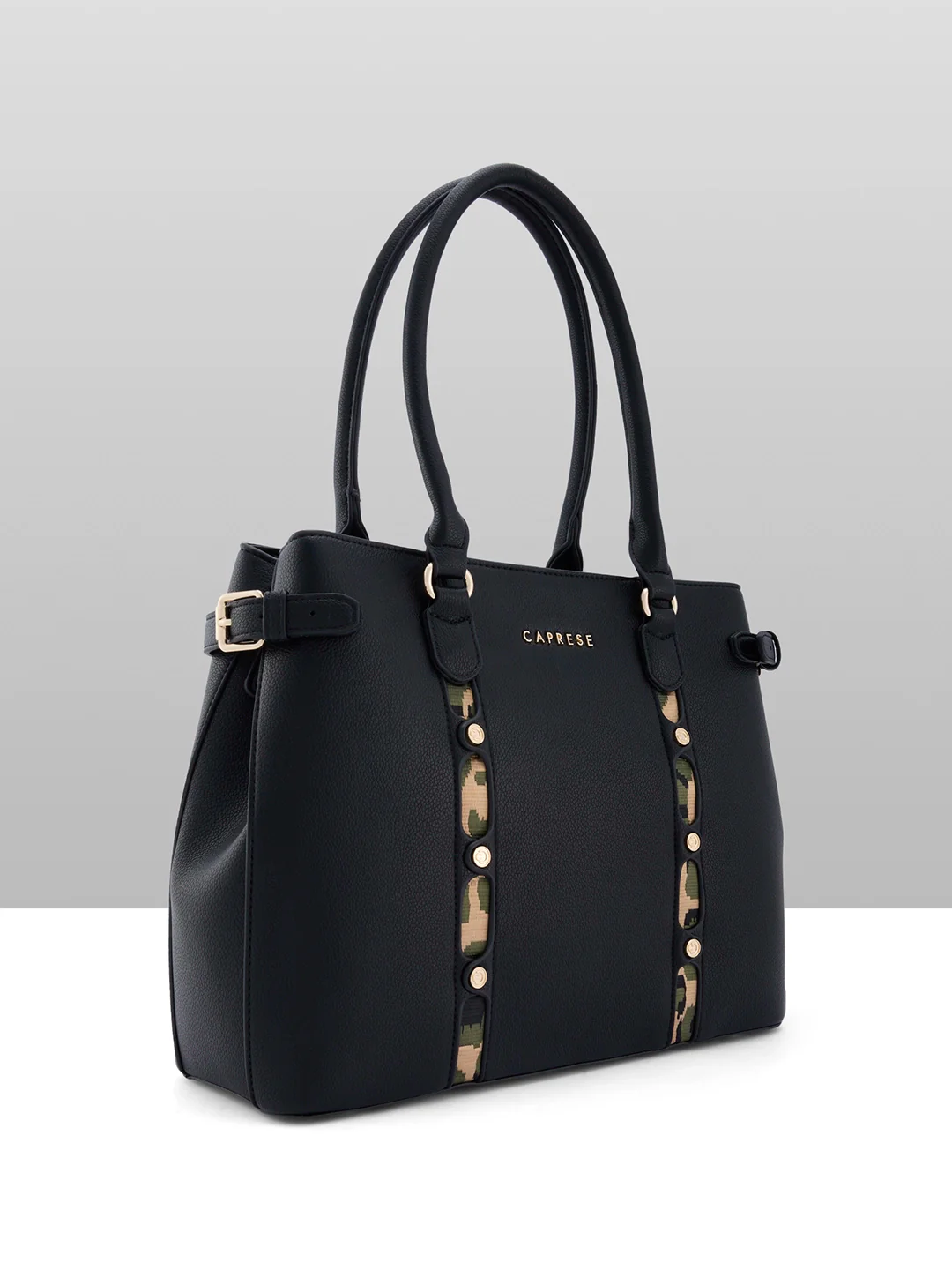 Caprese Chelsea Large Black Satchel Bag - Image 9