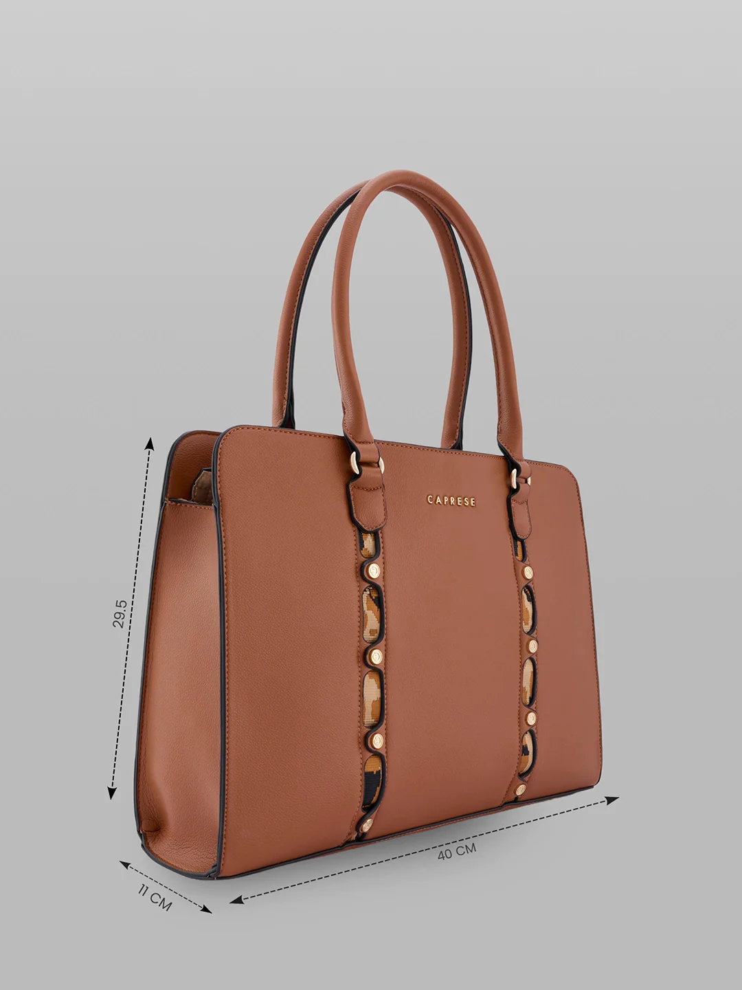 Caprese Chelsea Large Tan Laptop Bag Bag - Image 8