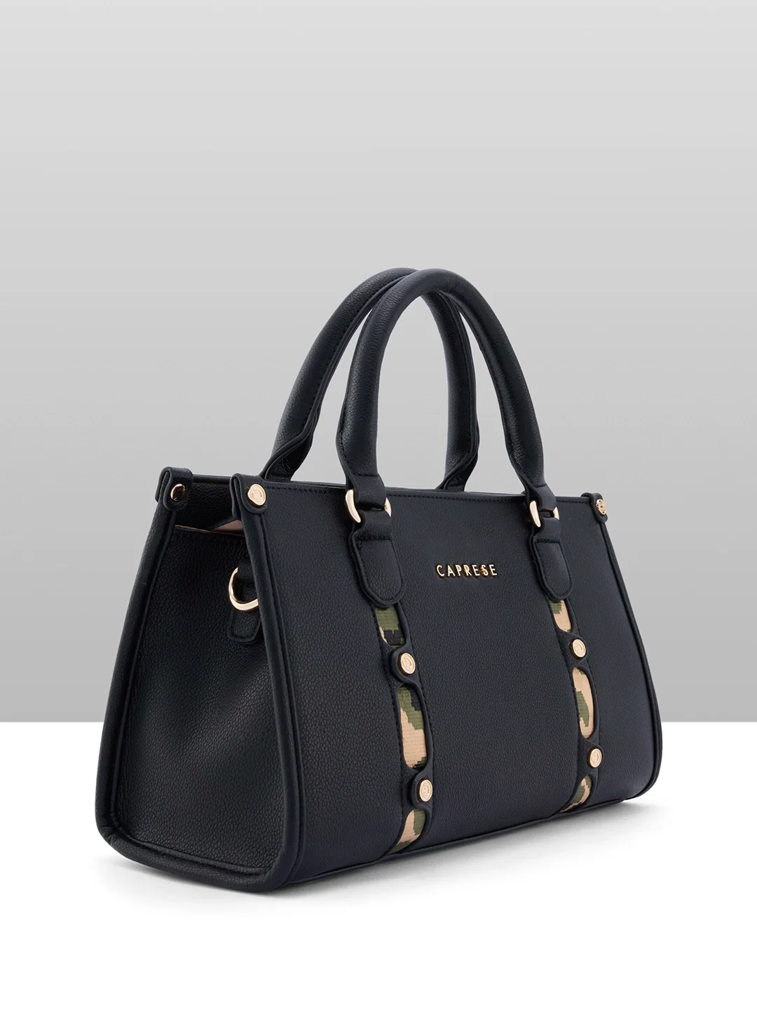 Caprese Chelsea Medium Black Satchel Bag - Image 9