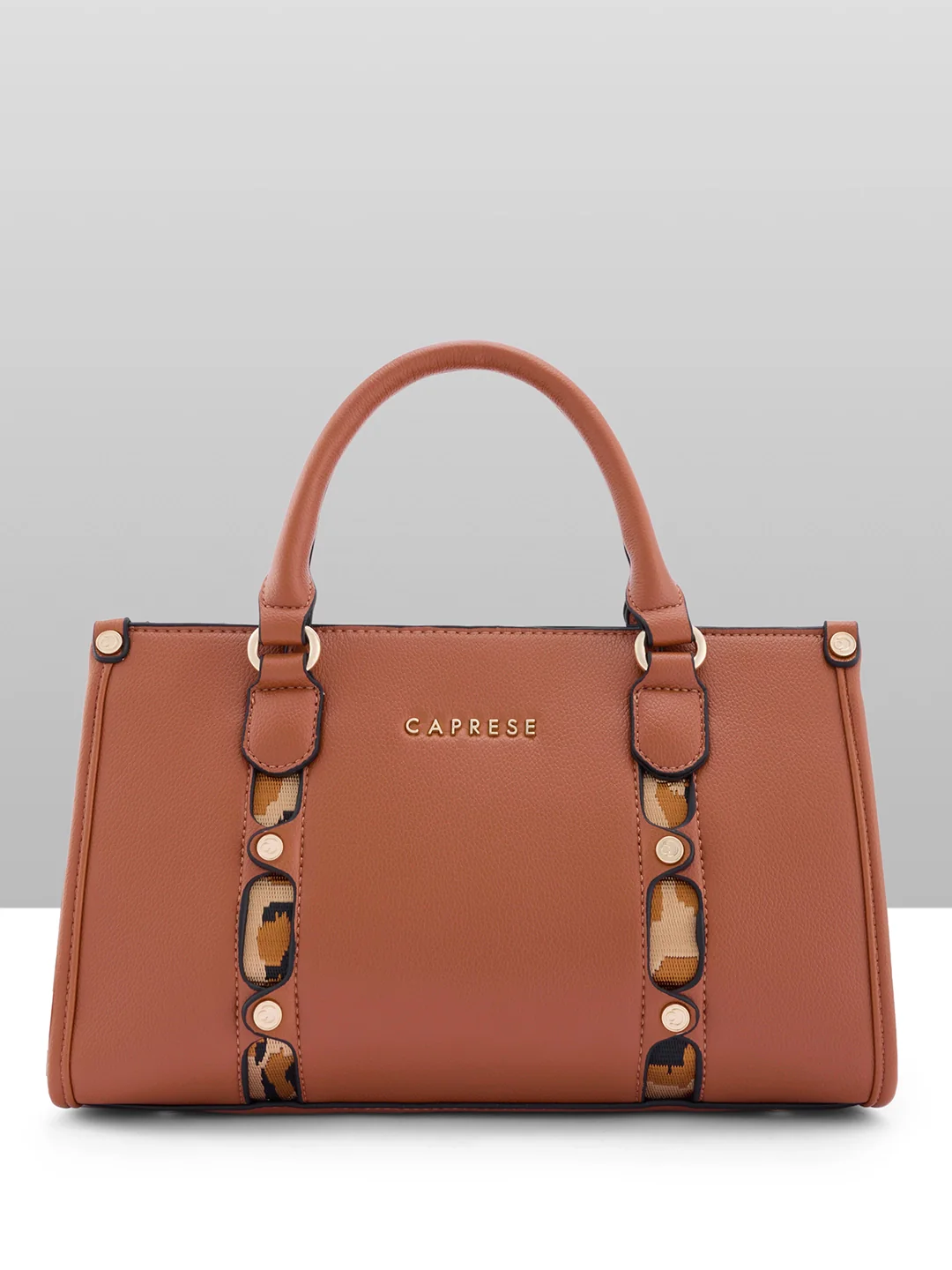 Caprese Chelsea Medium Tan Satchel Bag