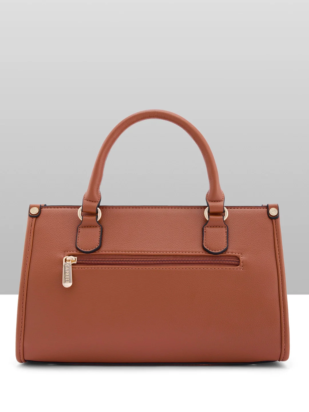 Caprese Chelsea Medium Tan Satchel Bag - Image 11