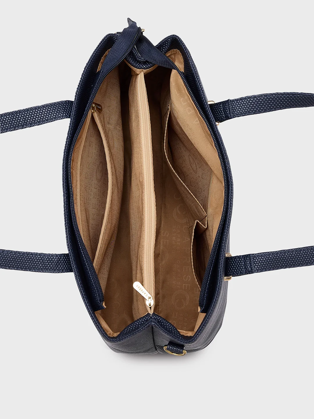 Caprese Cherry Medium Blue Satchel Bag - Image 7