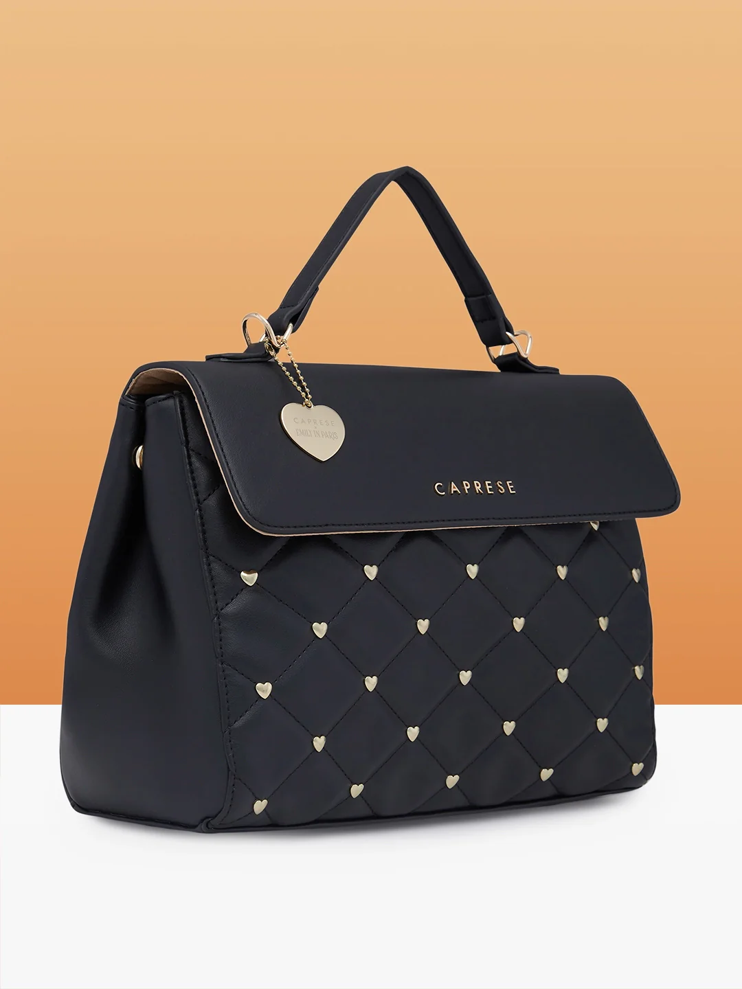 Caprese Cheryl Large Black Satchel Bag - Image 5