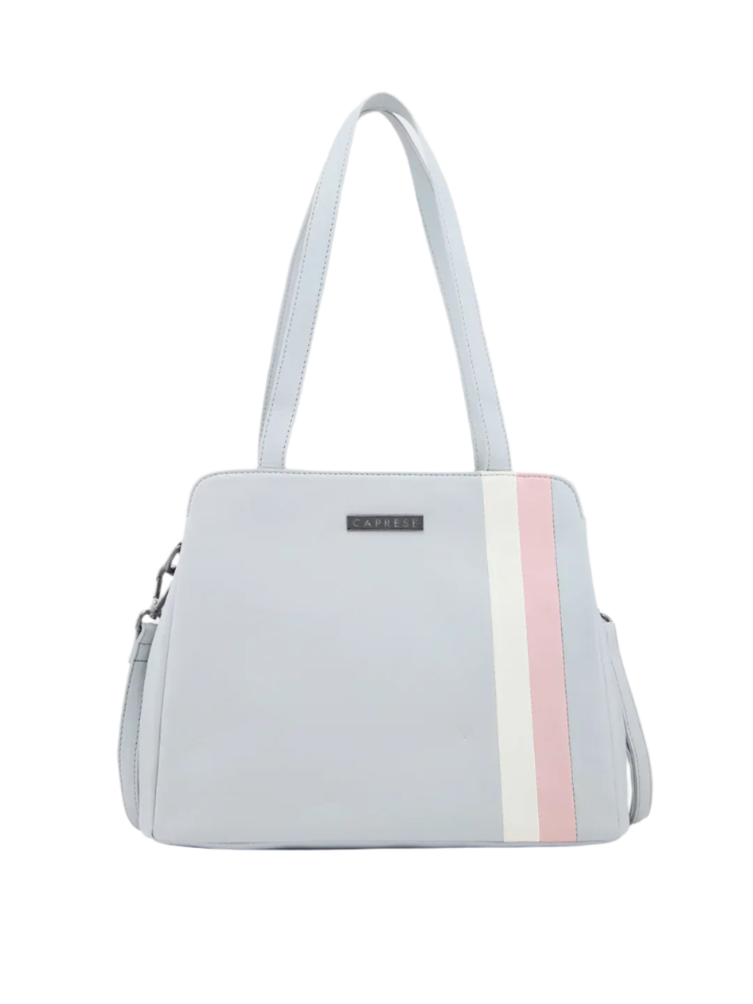 Caprese Chia Medium Light Grey Satchel Bag