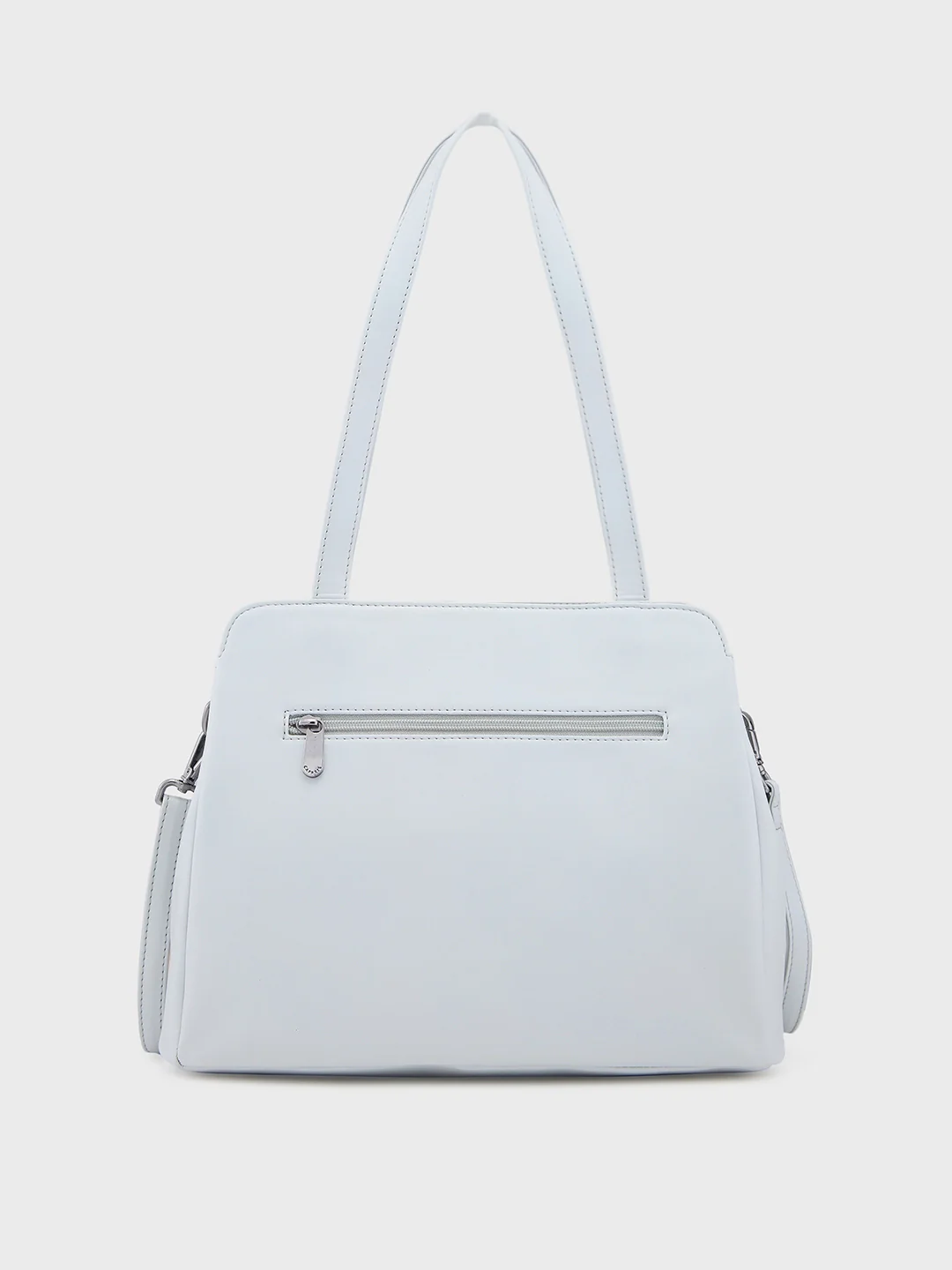 Caprese Chia Medium Light Grey Satchel Bag - Image 8
