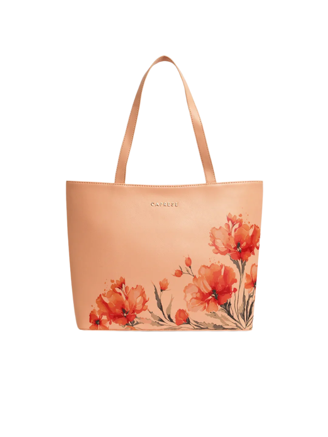 Caprese Chloe Large Orange Tote Bag