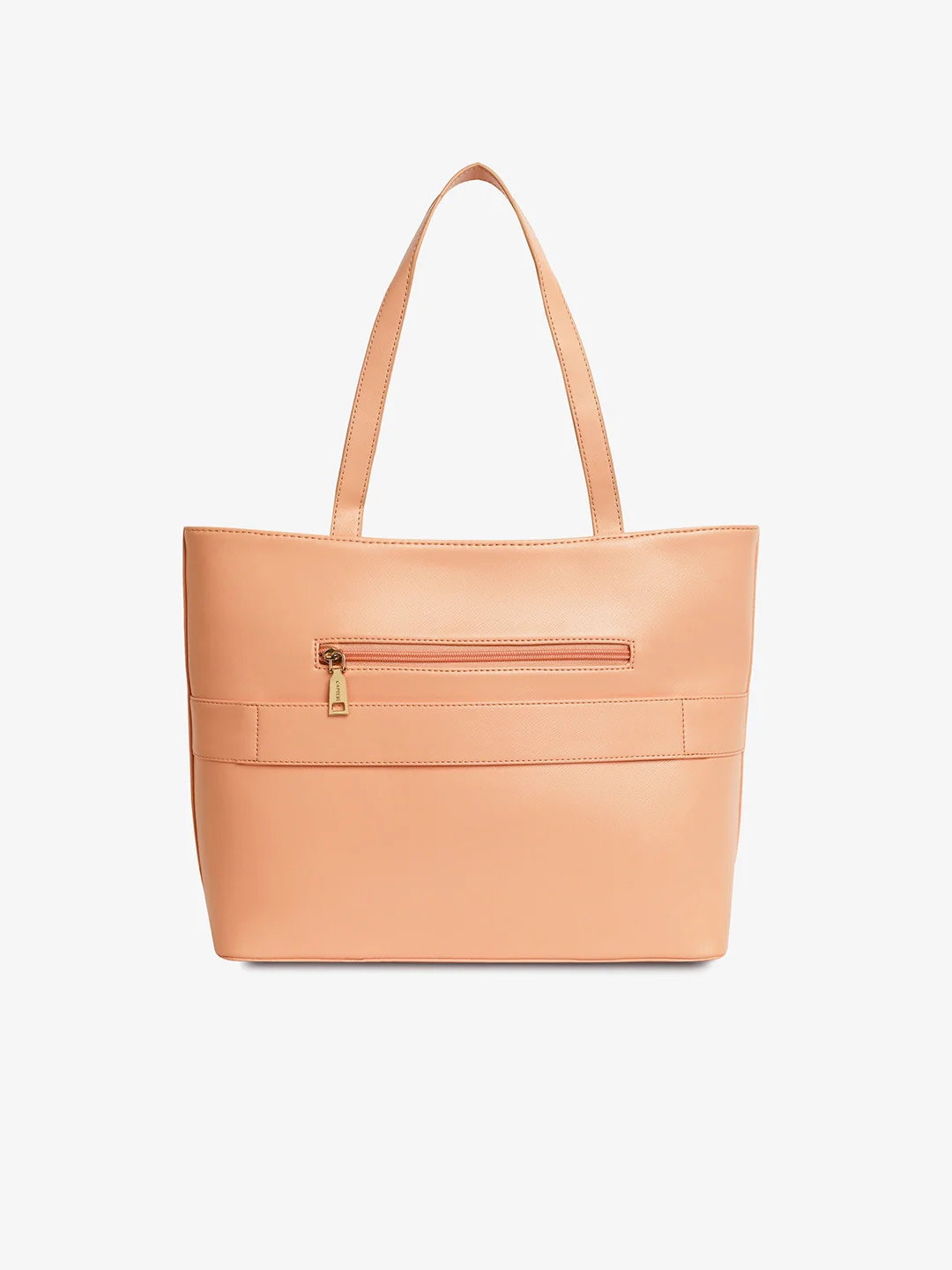 Caprese Chloe Large Orange Tote Bag - Image 8
