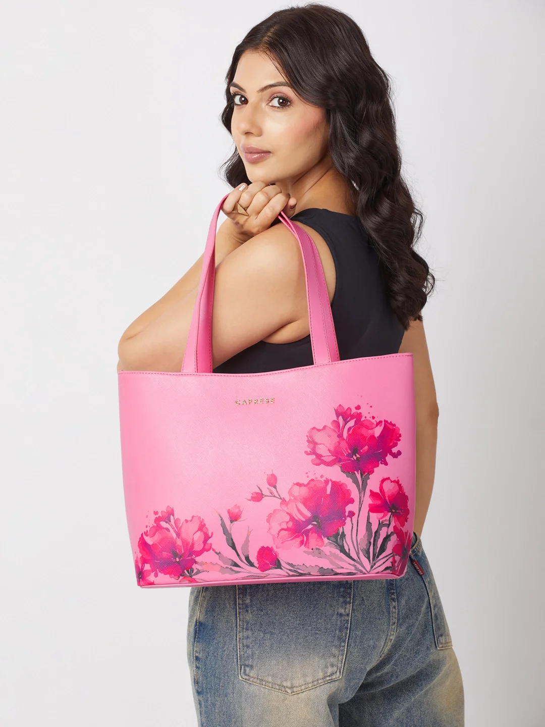 Caprese Chloe Large Violet Tote Bag - Image 2