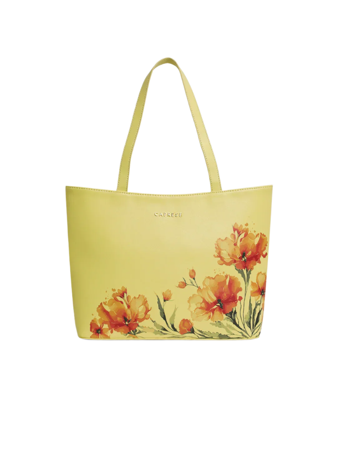 Caprese Chloe Large Yellow Tote Bag