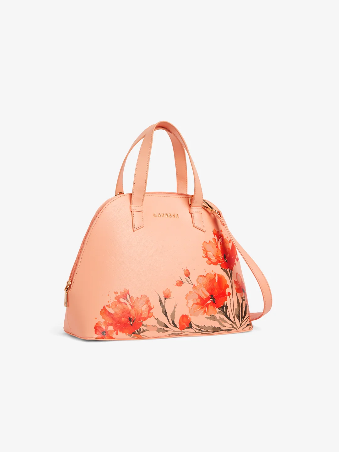 Caprese Chloe Medium Orange Satchel Bag - Image 4