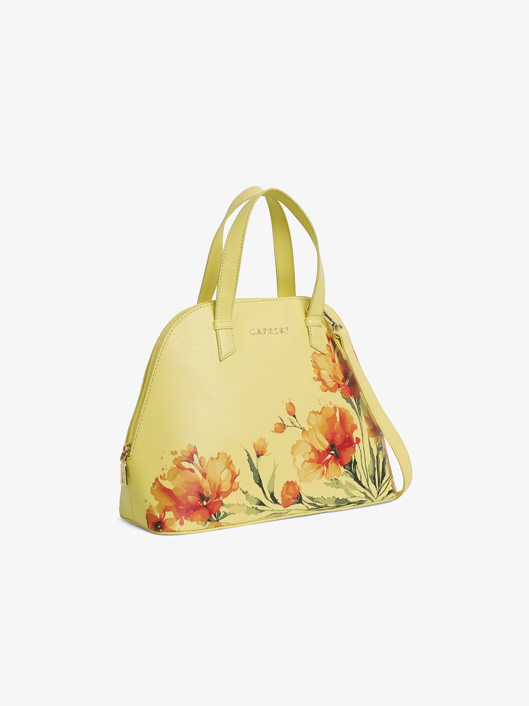 Caprese Chloe Medium Yellow Satchel Bag - Image 9