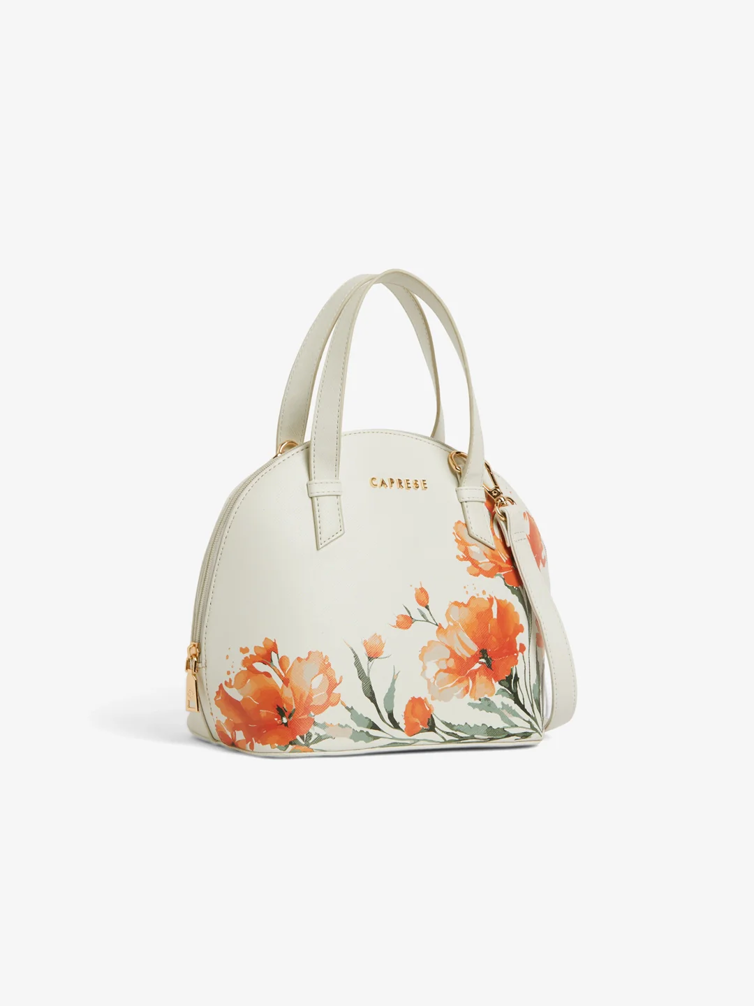 Caprese Chloe Small Grey Satchel Bag - Image 4