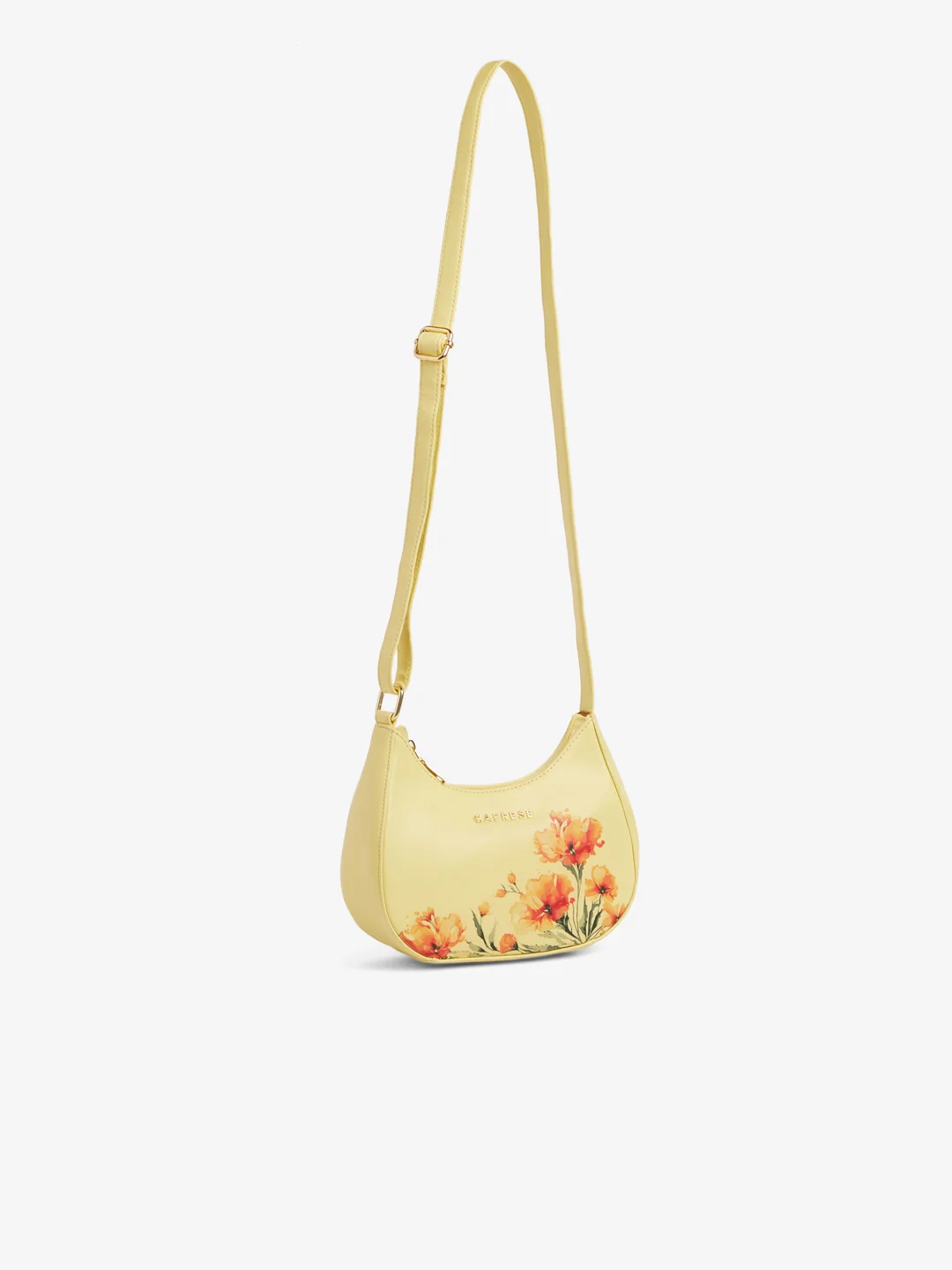 Caprese Chloe Small Yellow Sling Bag - Image 4