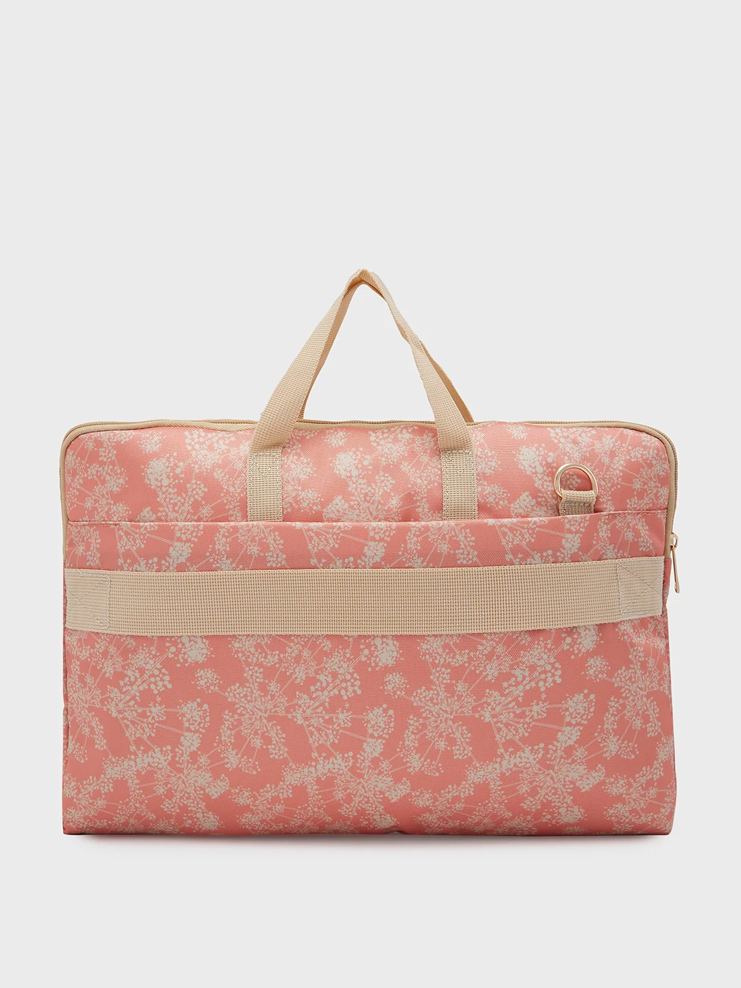Caprese Chrysan Large Coral Laptop Bag - Image 3